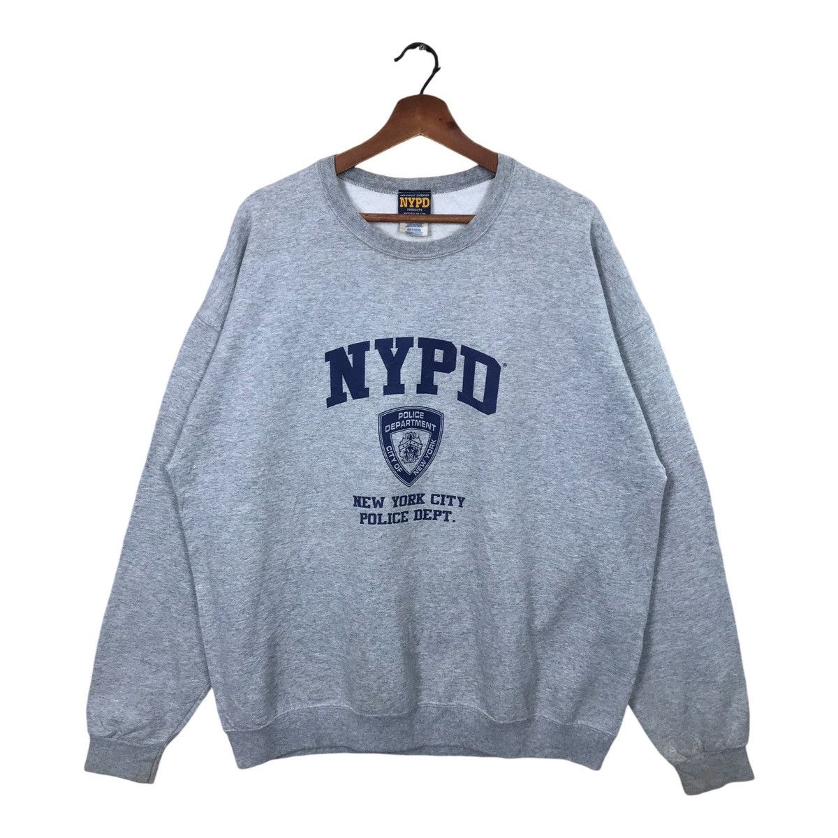 Jerzees Police Vintage Vintage Jerzees NYPD Crewneck Sweatshirt Big Logo Grailed