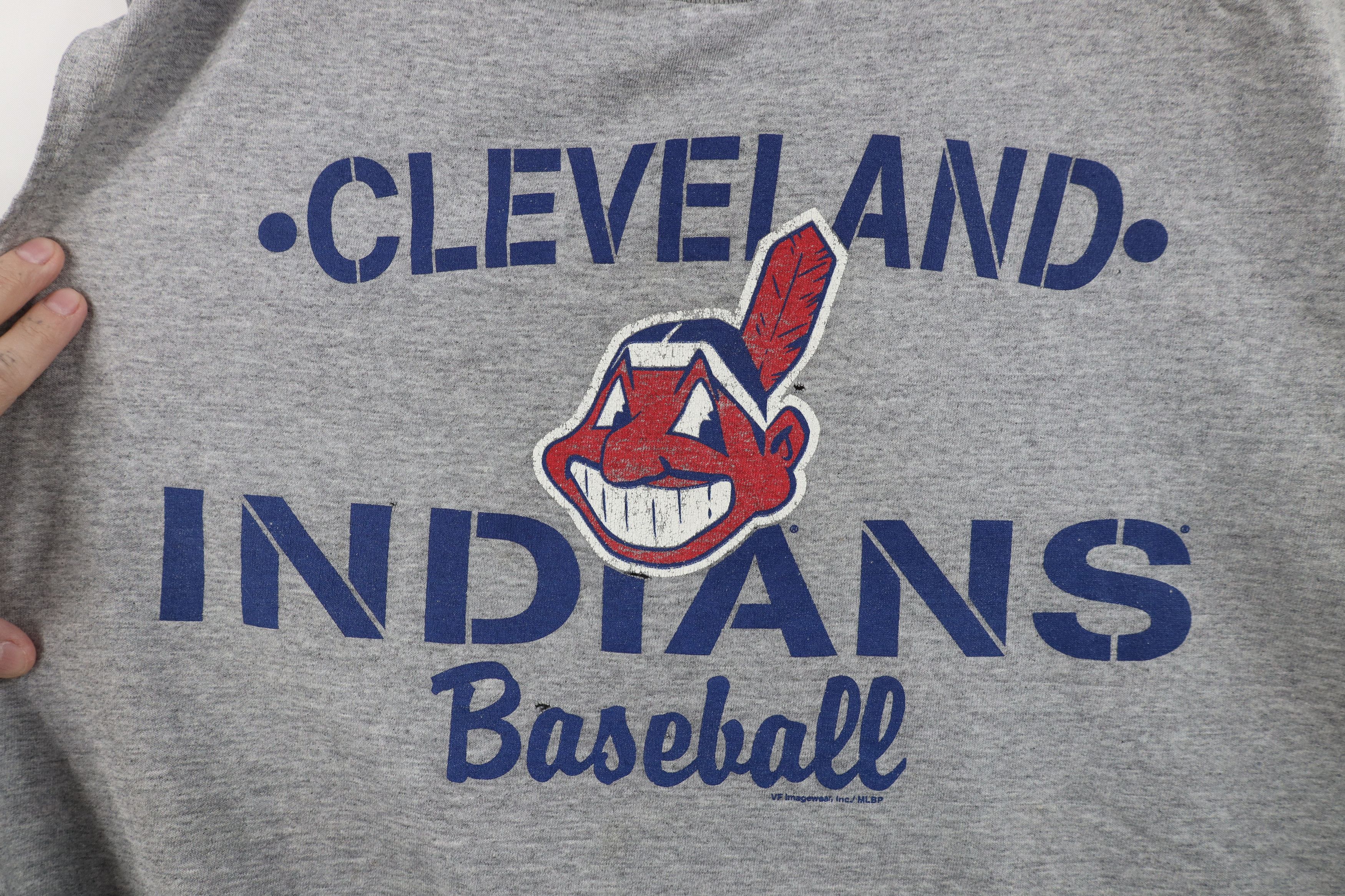 Vintage Vintage Y2K Cleveland Indians Baseball Muscle T-Shirt Size US XL / EU 56 / 4 - 4 Thumbnail
