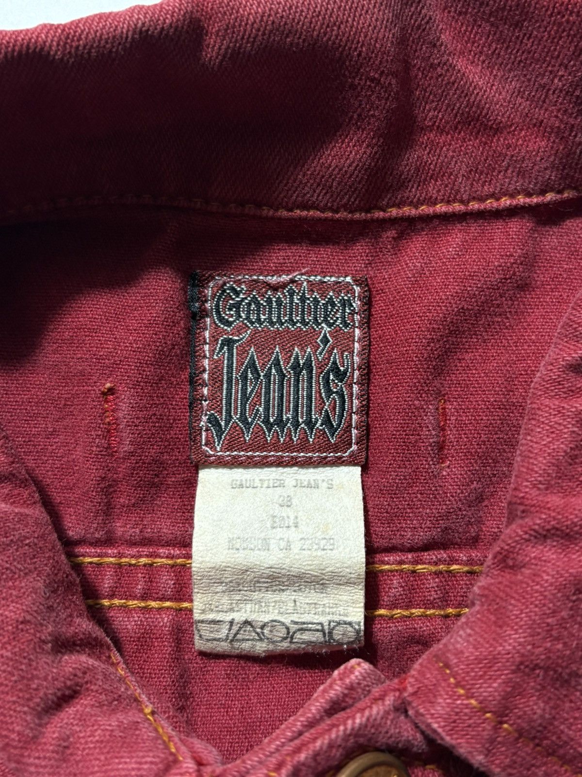 Jean Paul Gaultier 90’s JEAN PAUL GAULTIER CROPPED DENIM JACKET Size XS / US 0-2 / IT 36-38 - 5 Thumbnail