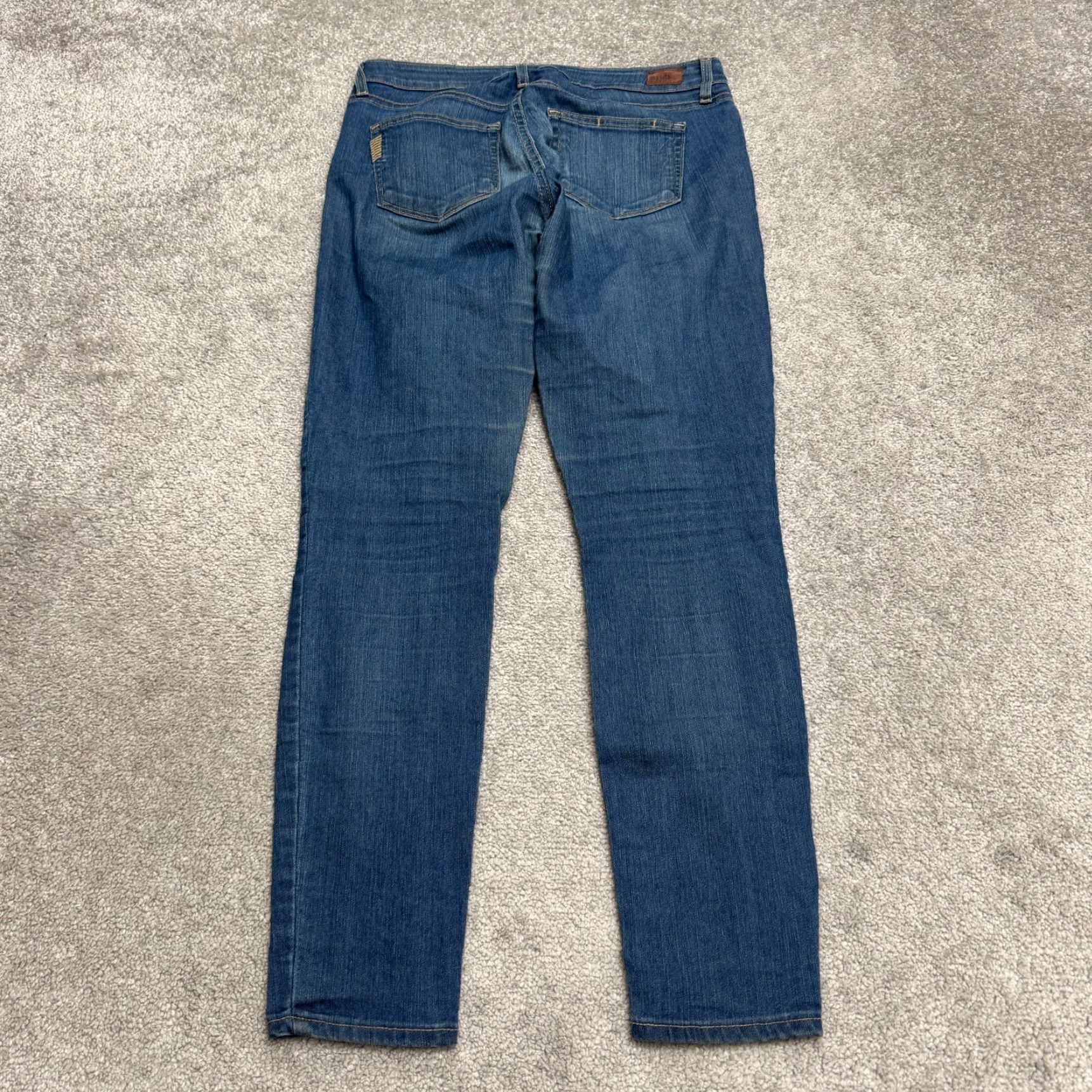 Paige Paige Verdugo Jeans - Denim Ankle Skinny - Women's 29 - Medium Blue Wash - 5-Pocket, Belt Loops - Regular Rise - Cotton Blends - Paige Brand Size 29" - 2 Thumbnail