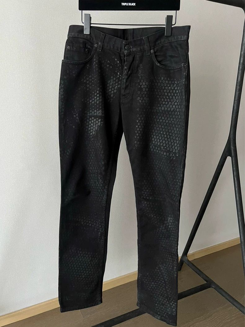 パンツ 03ss Helmut Lang RUBBER TIRE PRINT 33 Helmut Lang Helmut lang 03ss rubber tire print jeans | Grailed