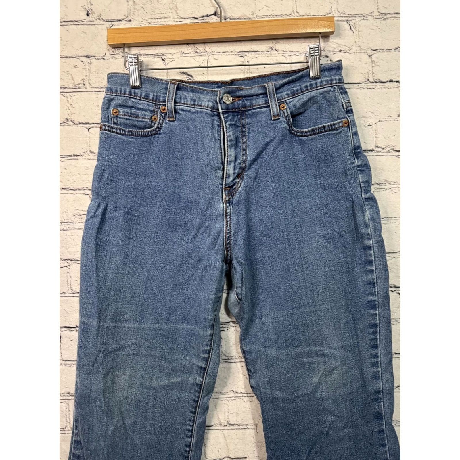 Levi's Levi's 312 Jeans Bootcut 28x29 Size 28 Regular Women Blue Denim Slimming 2% Spandex Size 28" / US 6 / IT 42 - 4 Thumbnail