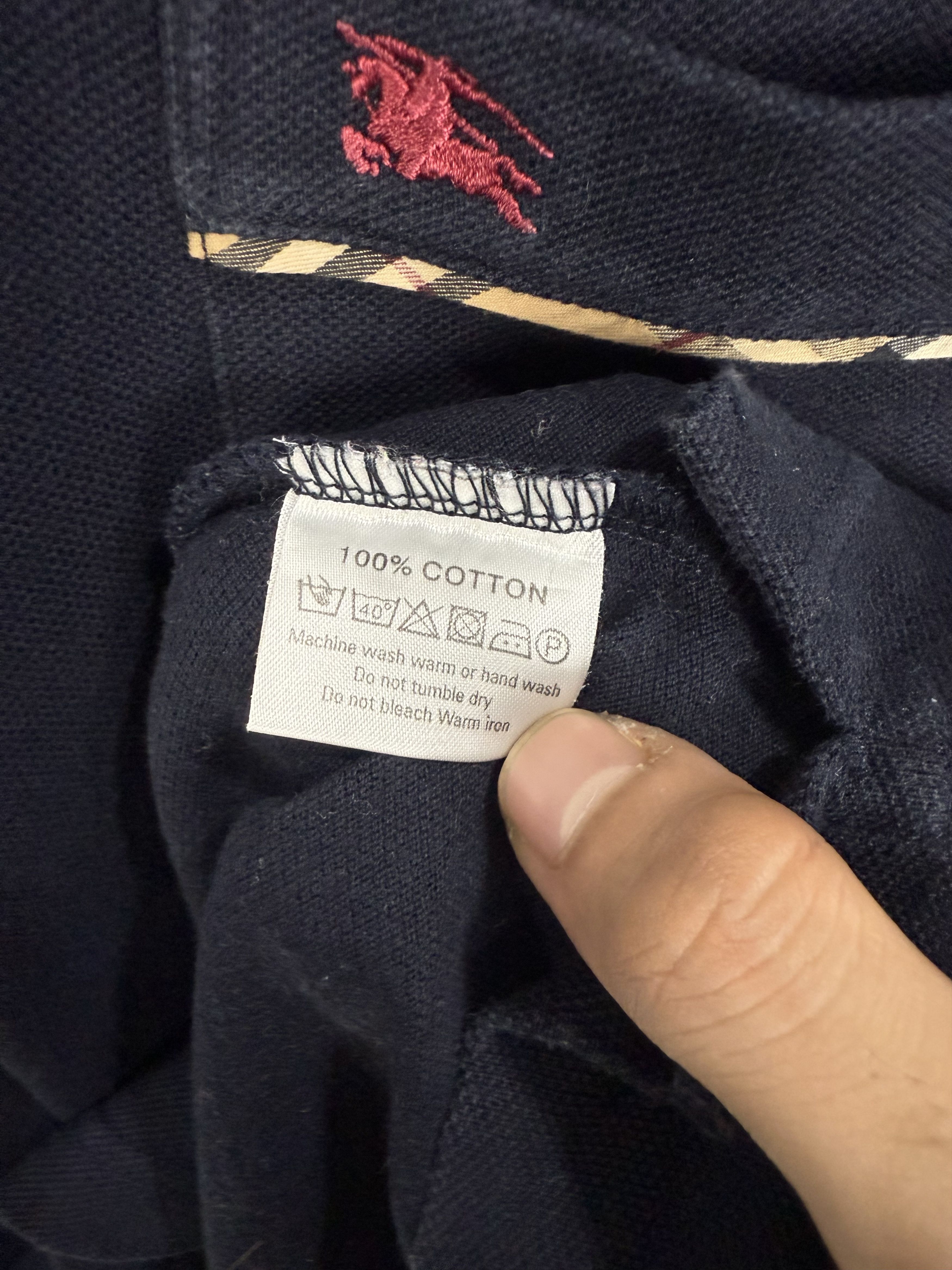 Burberry Vintage Burberry Polo Shirt Size US L / EU 52-54 / 3 - 7 Thumbnail