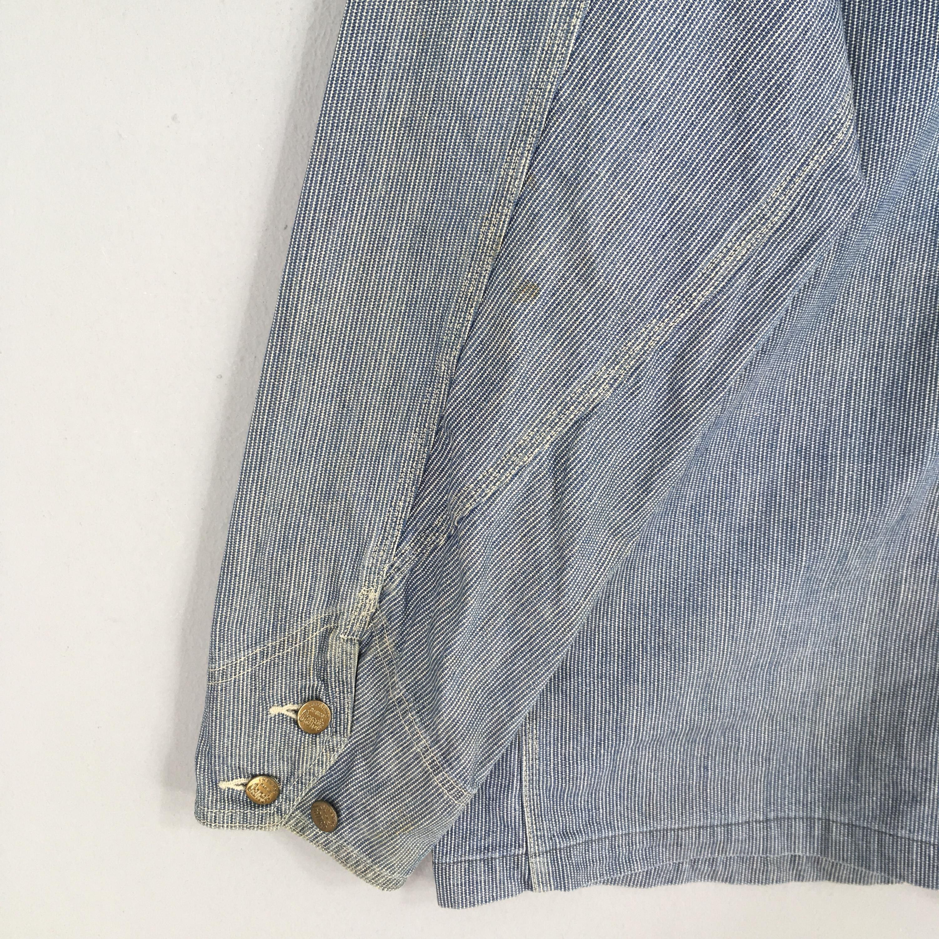 Sugar Cane Vintage 90s Sugar Cane Hickory Stripes Chore Jacket Large Size US L / EU 52-54 / 3 - 8 Thumbnail