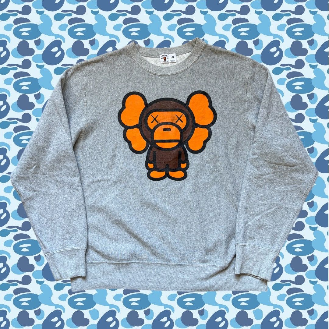 Bape × Kaws '05 Baby Milo x Kaws “Baby Gollie” Sweatshirt | Grailed