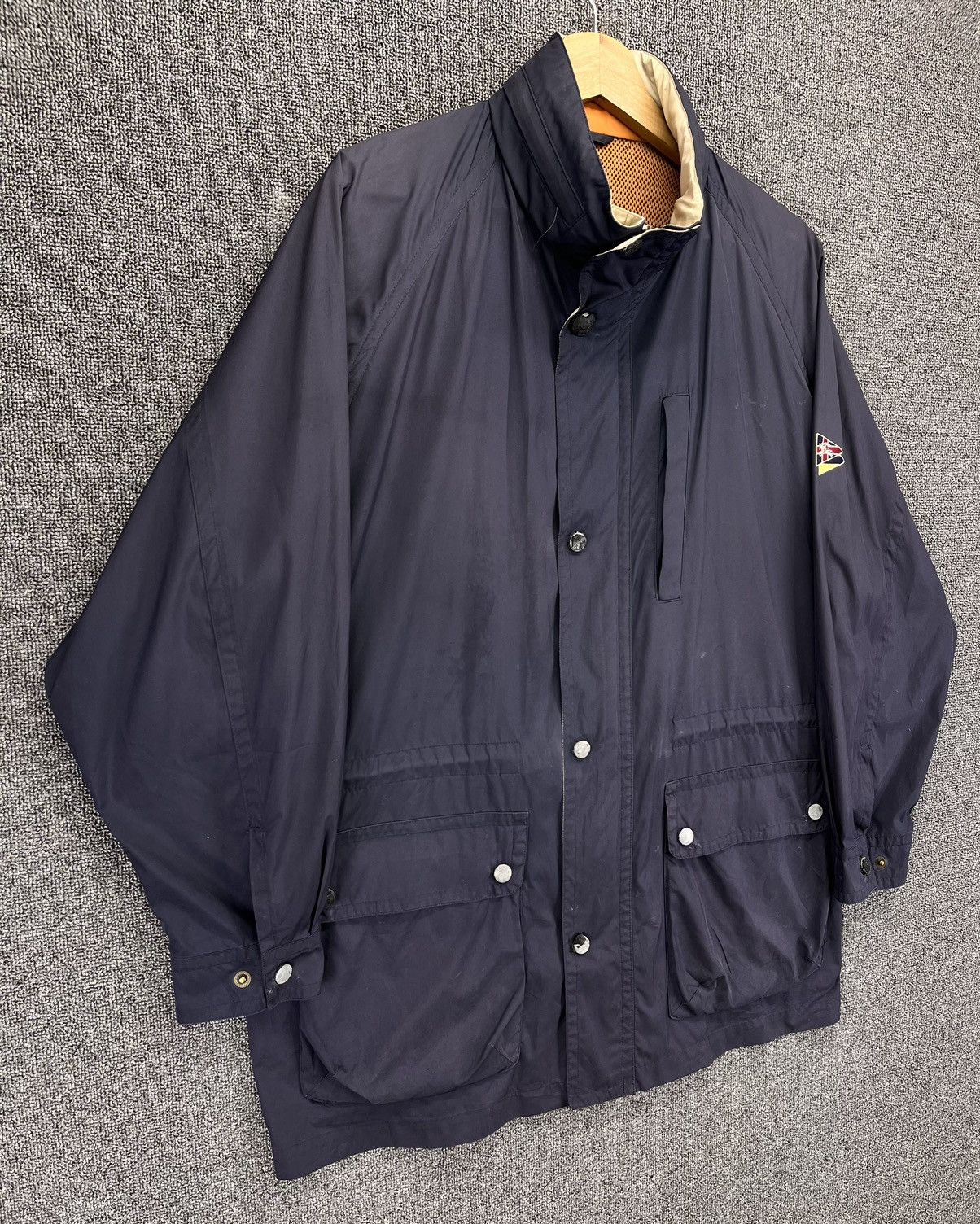 Burberry Vintage 90s Burberry Luxury Rare Zip Up Trashed Jacket Size US M / EU 48-50 / 2 - 2 Thumbnail