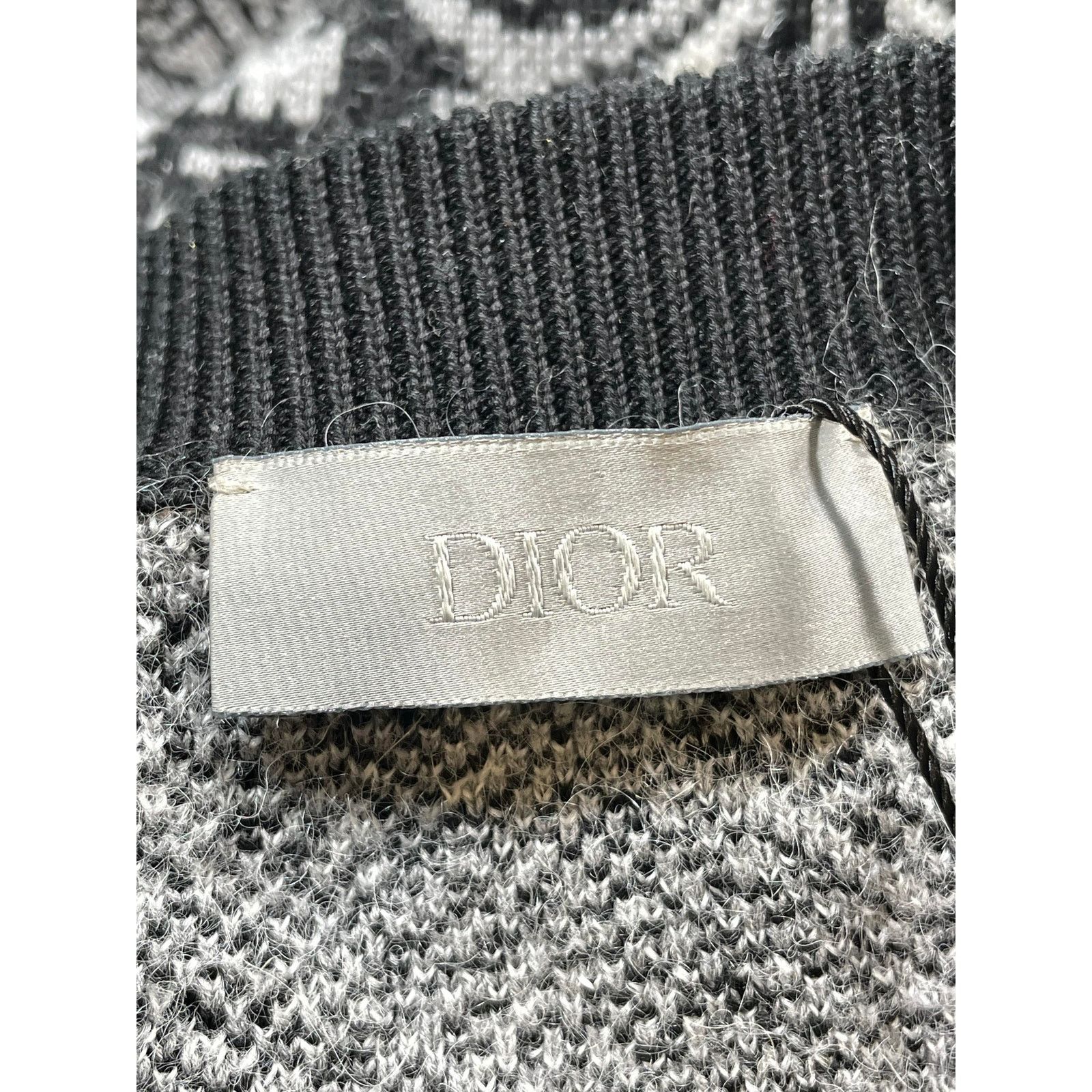 Dior Dior Grey & Black Paisley Sweater Size US XXL / EU 58 / 5 - 7 Thumbnail