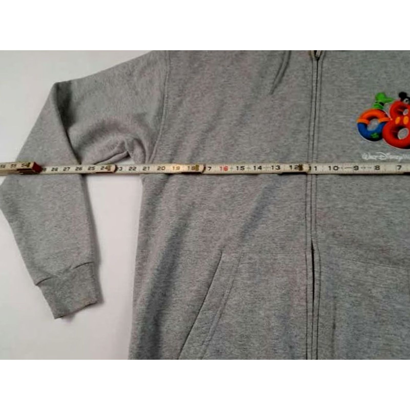 Disney VINTAGE Disney Store Hoodie Mens Medium Gray Full Button Pullover 2008 A Million Years Sweatshirt Jacket Size US M / EU 48-50 / 2 - 3 Thumbnail