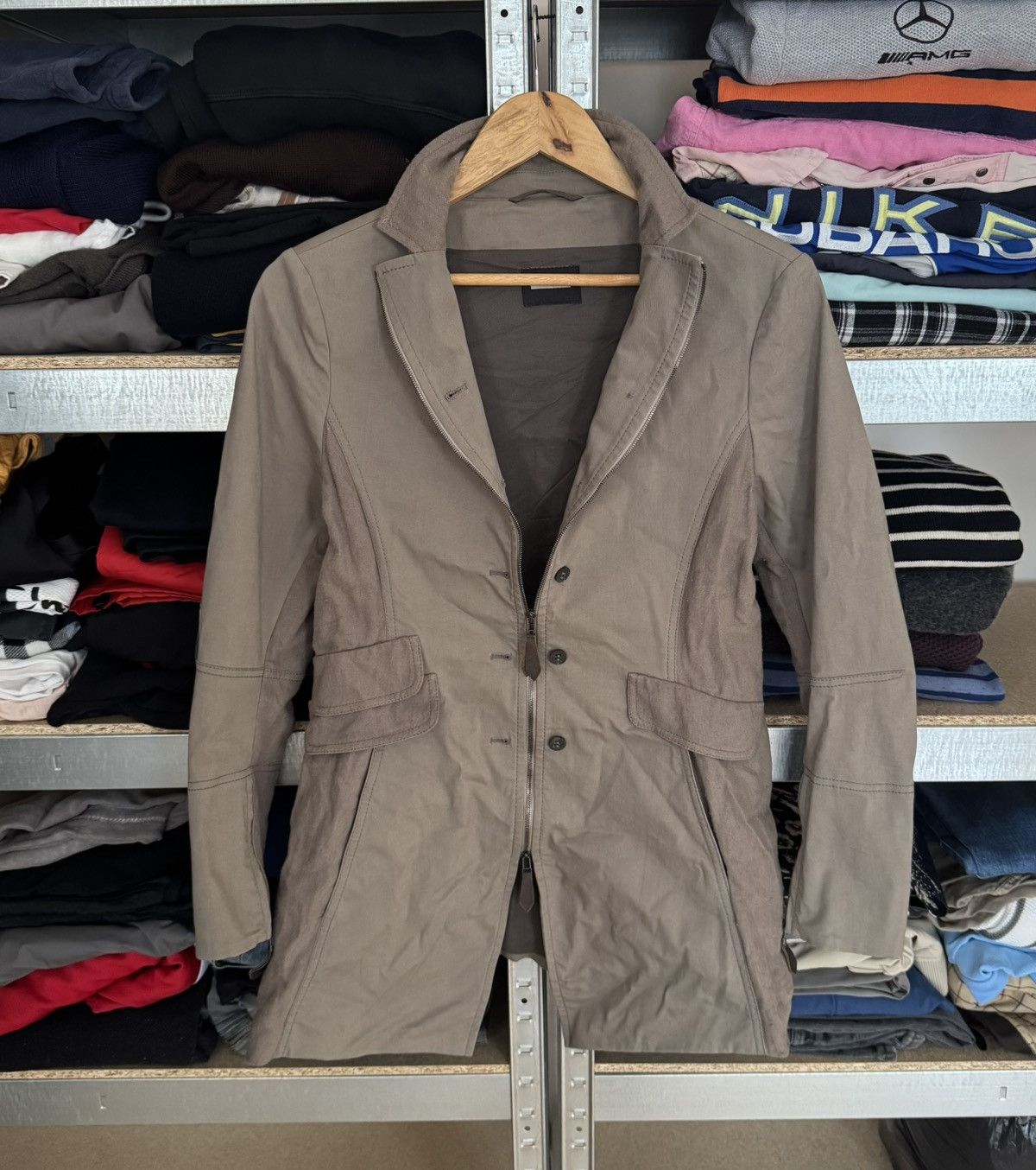 Annette Gortz × Designer Annette Gortz 38 jacket zip coat blazer Avantgarde Germany Size M / US 6-8 / IT 42-44 - 23 Thumbnail
