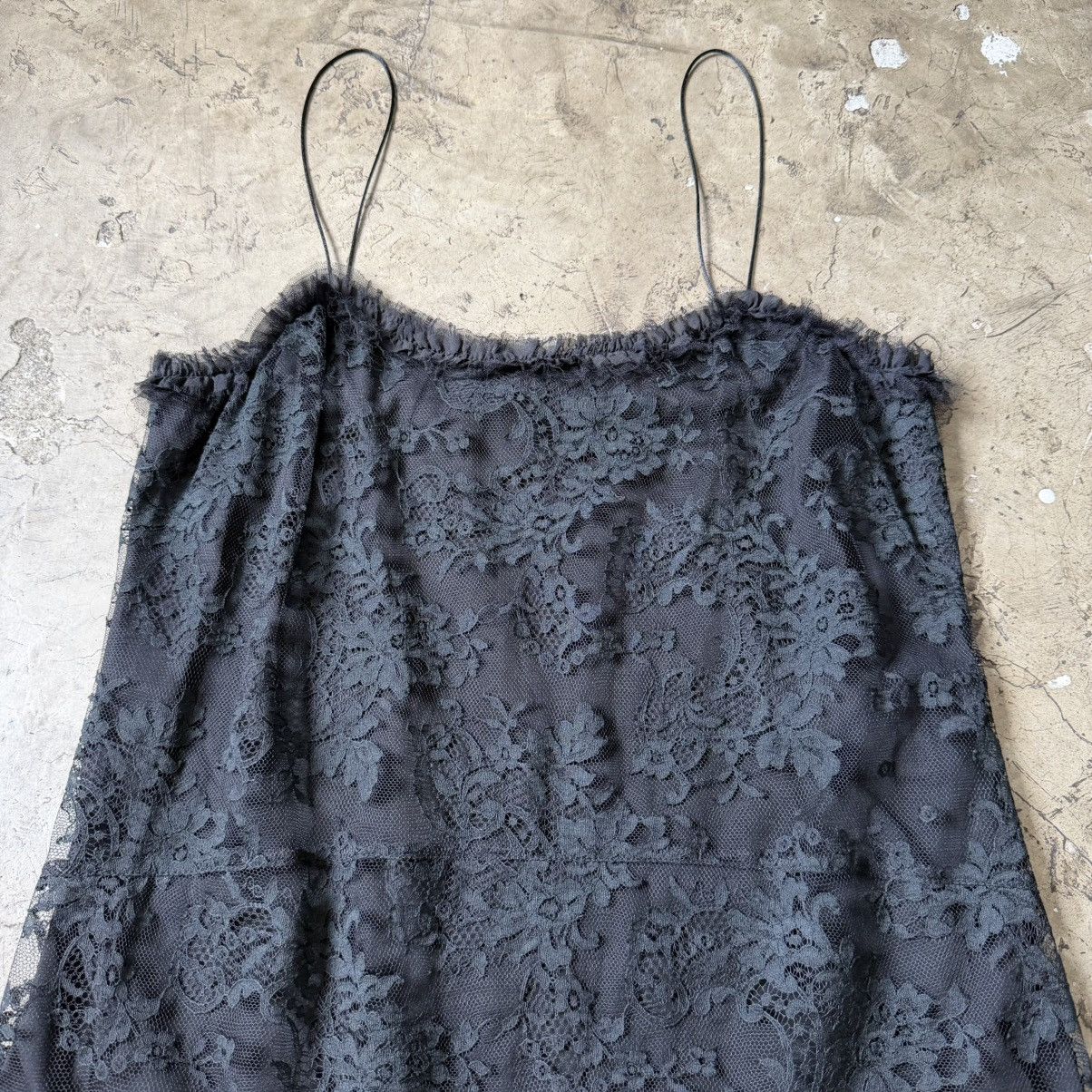 Balenciaga Balenciaga - Nicolas Ghesquière - 2009 Black Lace Midi Dress Size S / US 4 / IT 40 - 3 Thumbnail