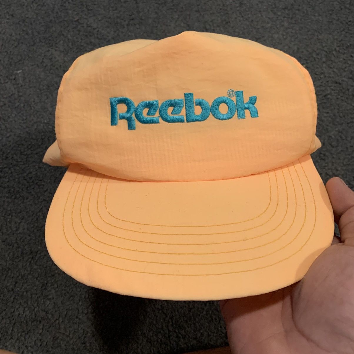 Reebok RARE Vintage 90s Reebok Australia Neon Nylon Snapback - Size ONE SIZE - 1 Thumbnail