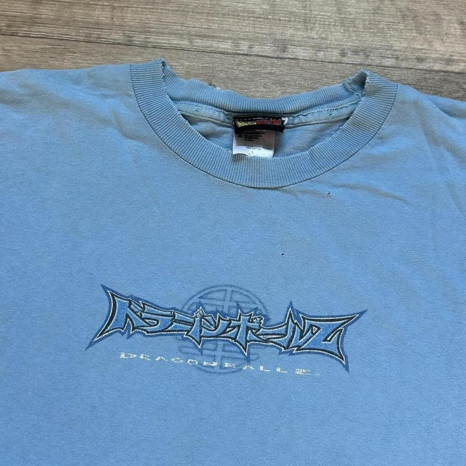 Other Vintage 00’s Dragon Ball Z Anime Blue t shirt size L Size US L / EU 52-54 / 3 - 4 Thumbnail