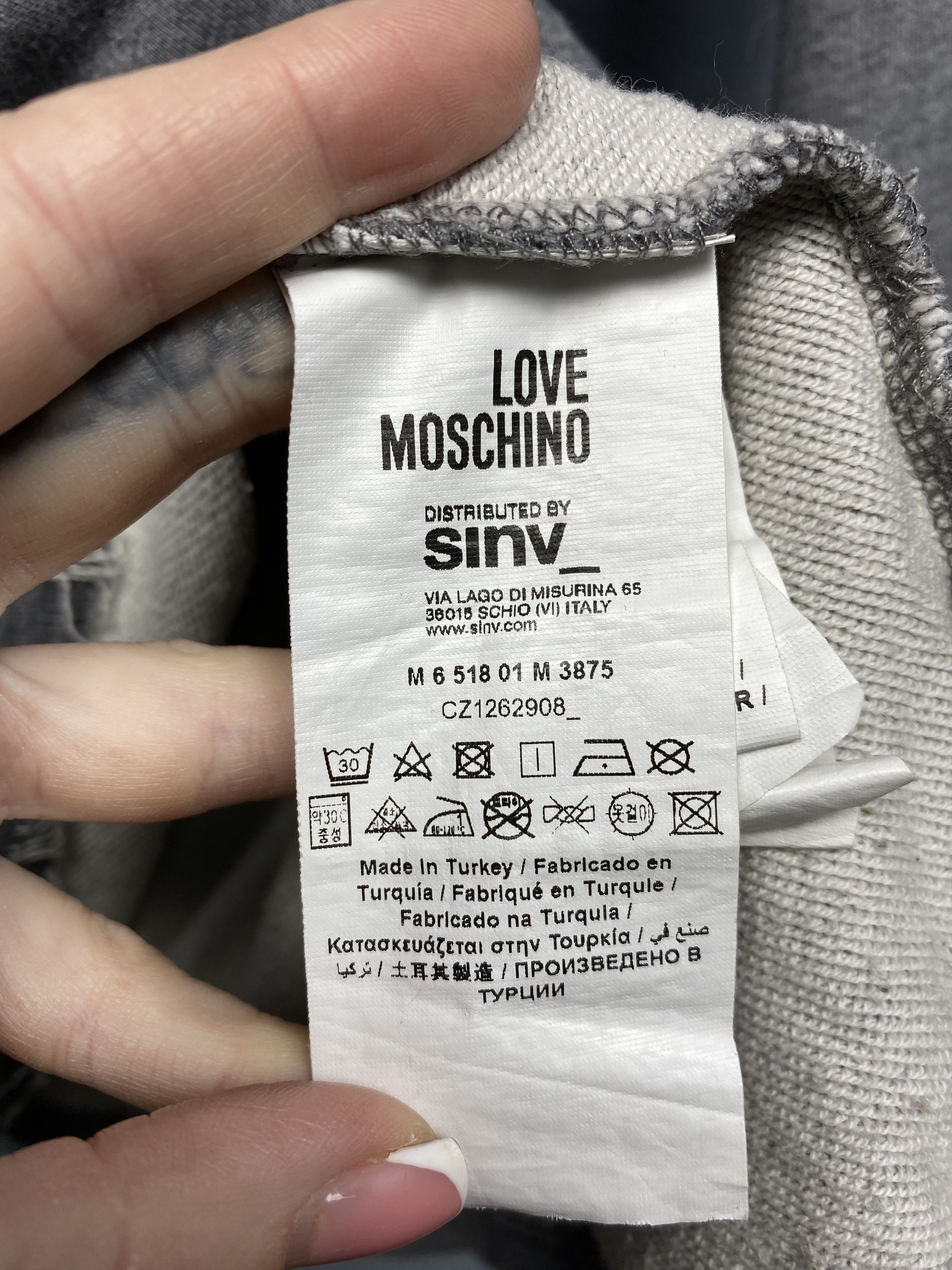 Moschino Love Moschino Mens Crew Neck Sweatshirt Size US S / EU 44-46 / 1 - 6 Thumbnail