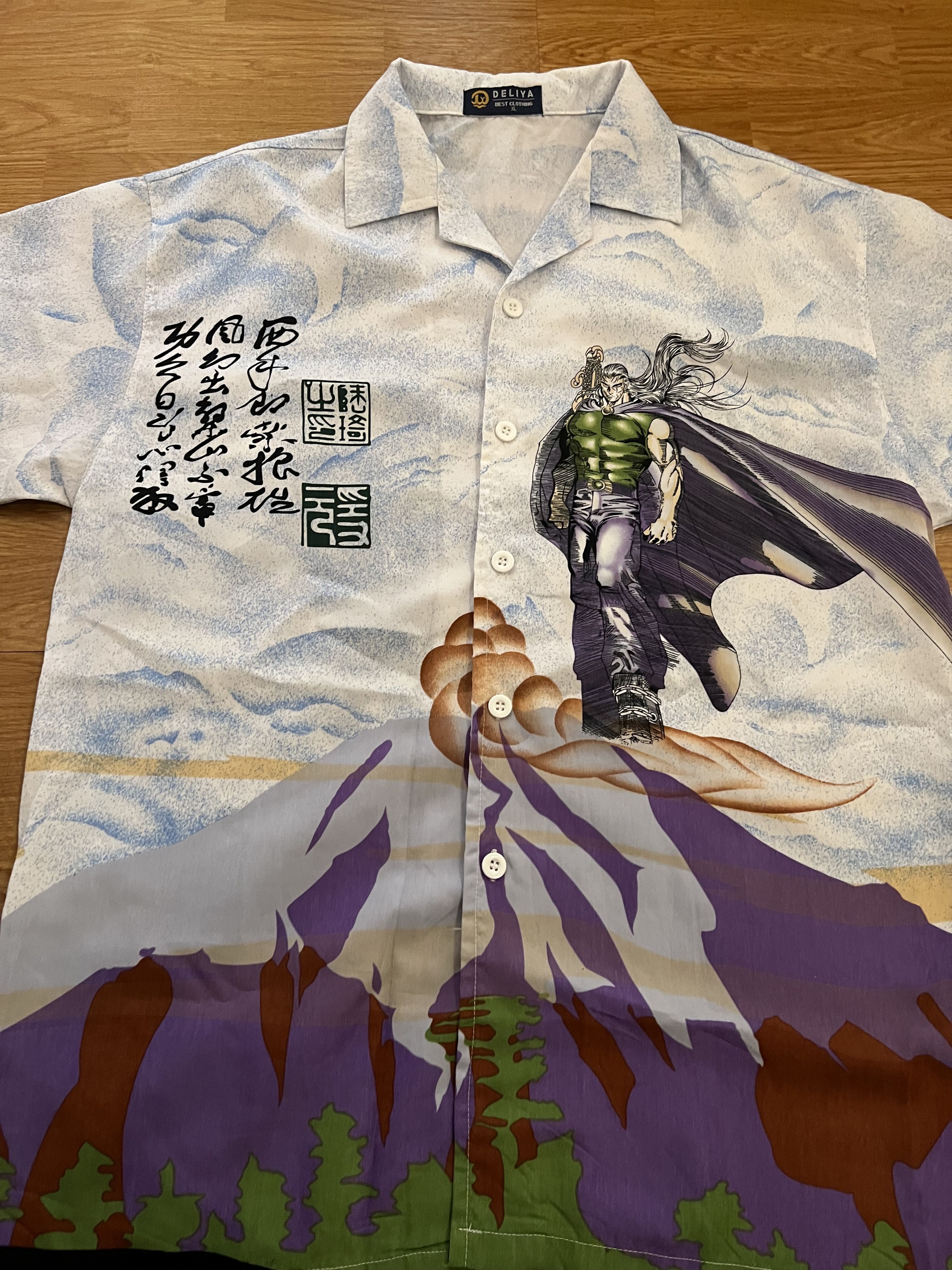 Vintage Samurai Graphic Button Up Shirt Size US XL / EU 56 / 4 - 5 Thumbnail