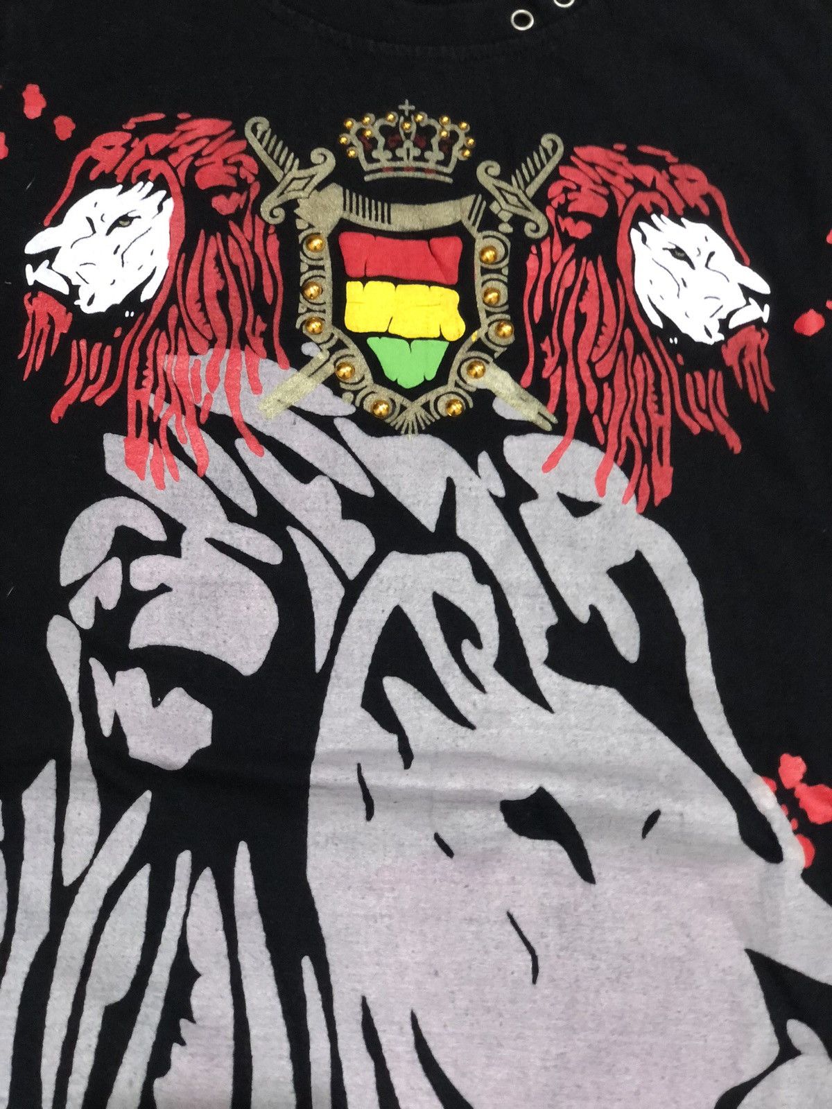 Vintage Y2K Evolution in design Lion Streetwear Grafitti Tee Size US XXL / EU 58 / 5 - 4 Thumbnail