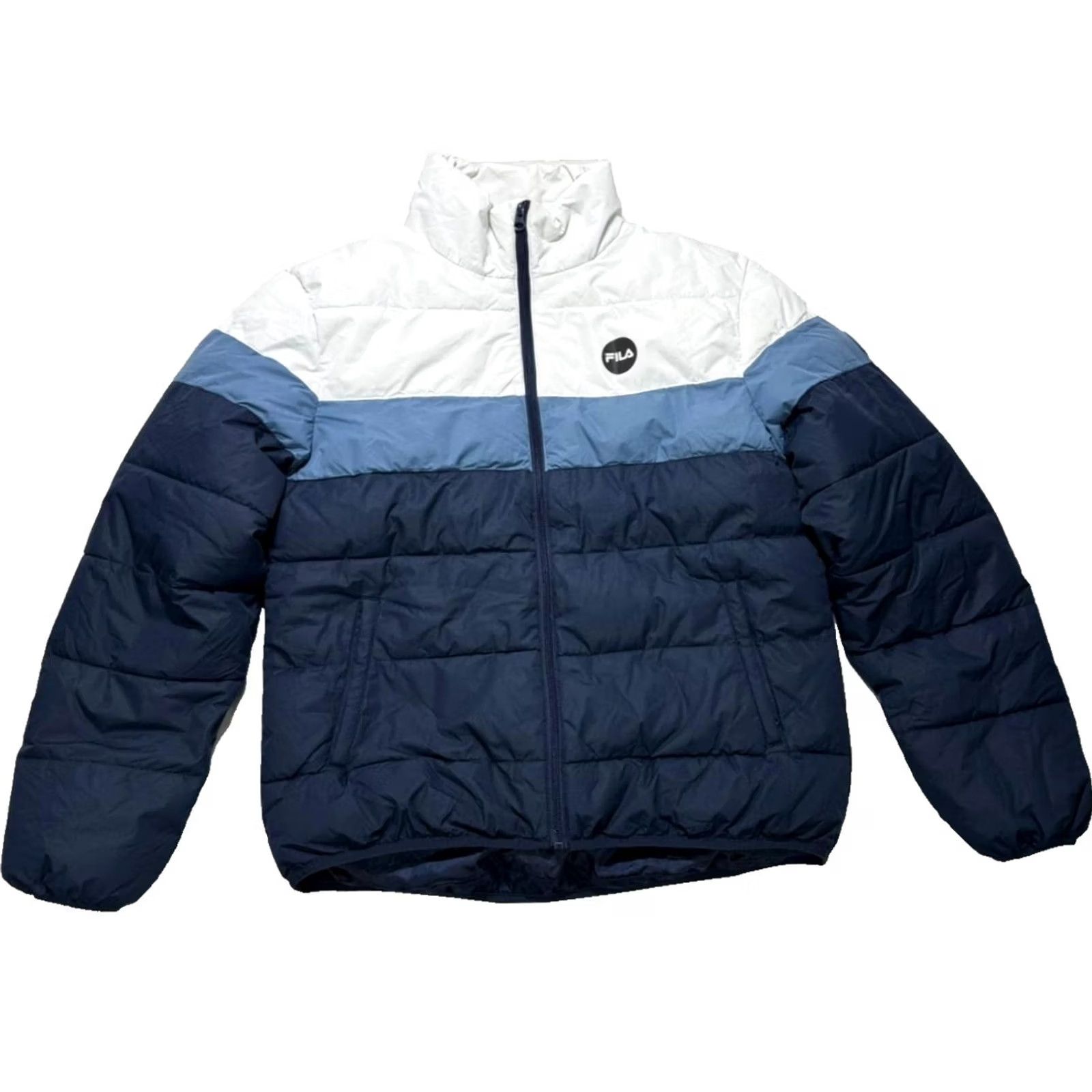 Fila FILA Rocco Puffer Jacket Blue Size M Women Long Sleeve Casual Polyester Down Insulation Size M / US 6-8 / IT 42-44 - 2 Thumbnail