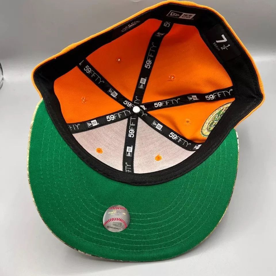 New Era Baltimore Orioles Hat Men 7 1/2 Orange Realtree Fitted Cap Size ONE SIZE - 7 Thumbnail