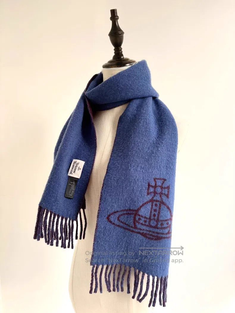 Vivienne Westwood Vivienne Westwood Navy Blue and Red Two-Tone Big Saturn Lo Size ONE SIZE - 2 Thumbnail