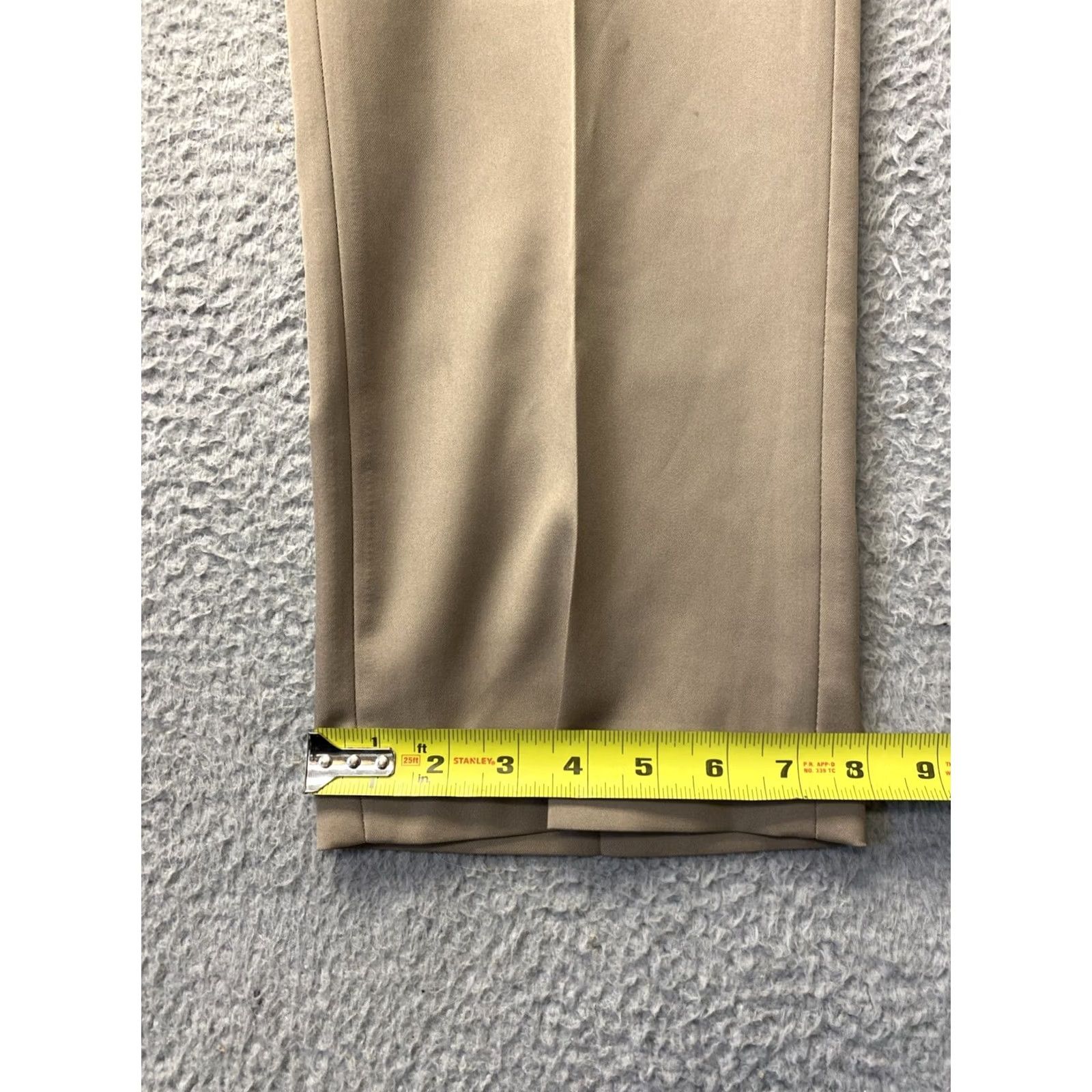 Vintage JOS A BANK Pants Mens 38x32 Khaki Travelers Collection Tailored Fit Dress Pants Comfort Belt Wrinkle Resistant Casual Business Straight Leg Adult Mens Size US 38 / EU 54 - 7 Thumbnail