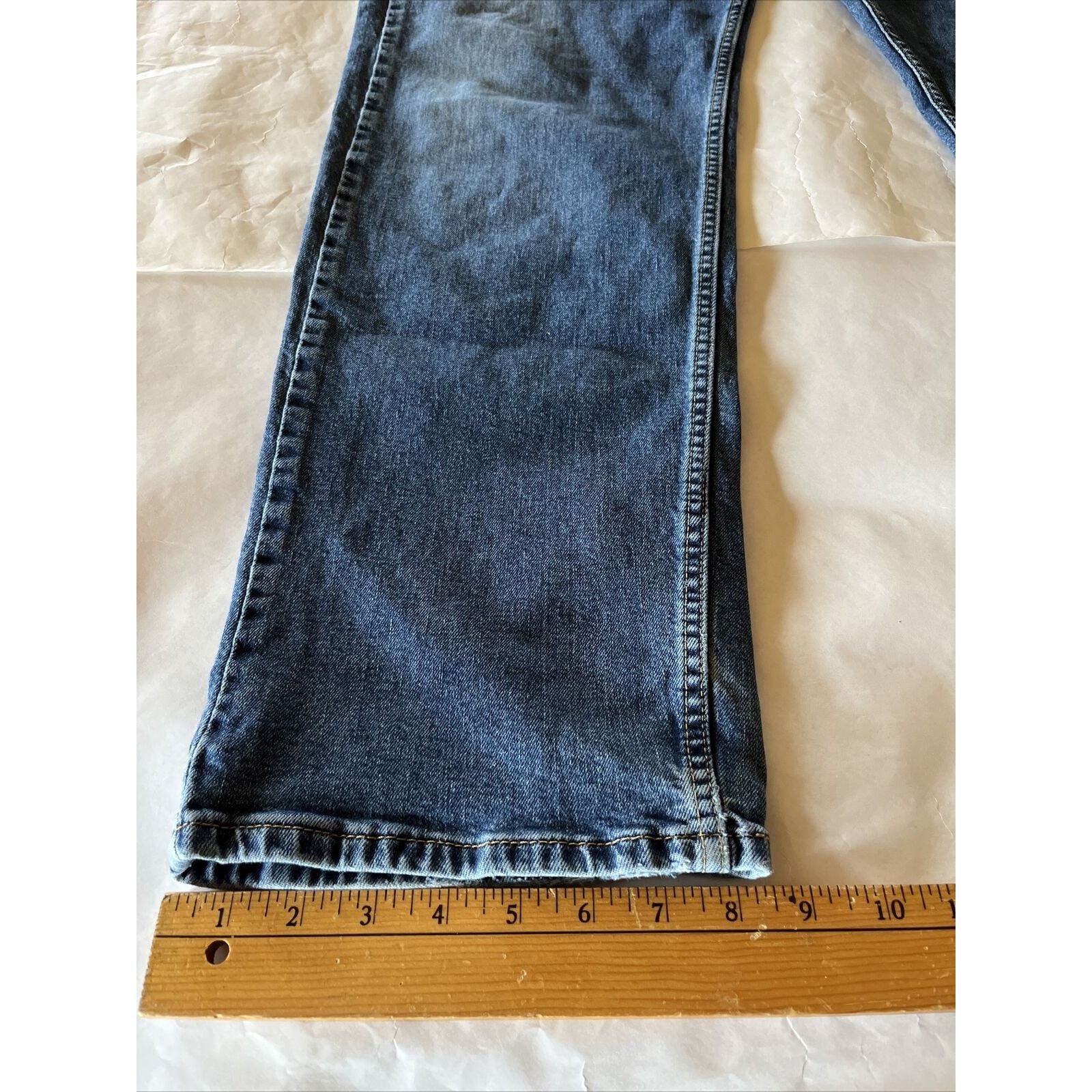 Levi's Levis 505 Jeans Men 42x32 Regular Straight Denim Cotton Blue Size US 40 / EU 56 - 7 Thumbnail