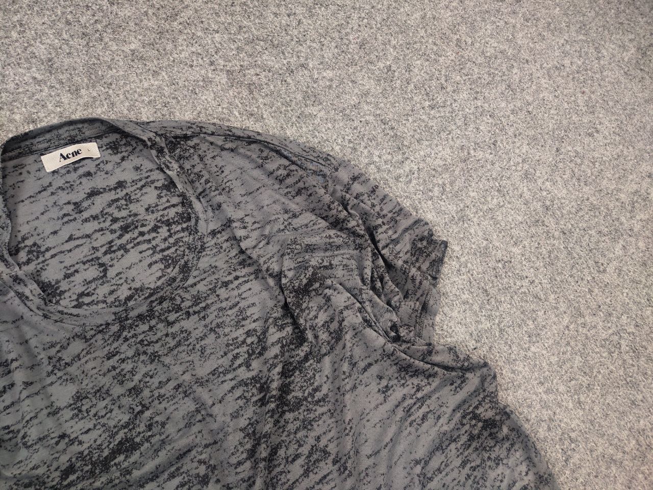 Acne Studios Vintage AW10 Acne Studio Bay Burnout T-shirt graphite Gray Size US L / EU 52-54 / 3 - 5 Thumbnail