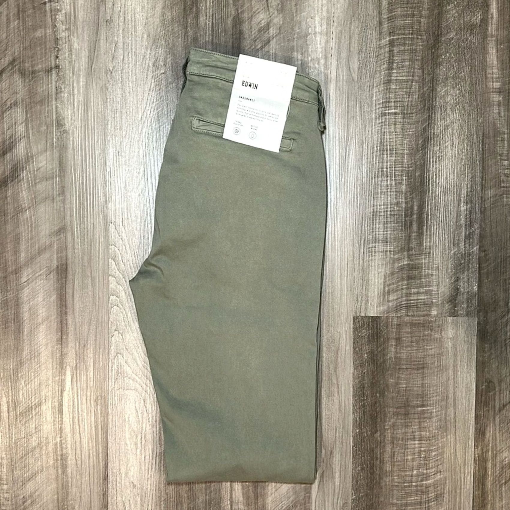Edwin Edwin Chino Pants - 30 Men Regular 30 Inseam 33 Green Fern NWT Vintage? Size US 30 / EU 46 - 2 Thumbnail