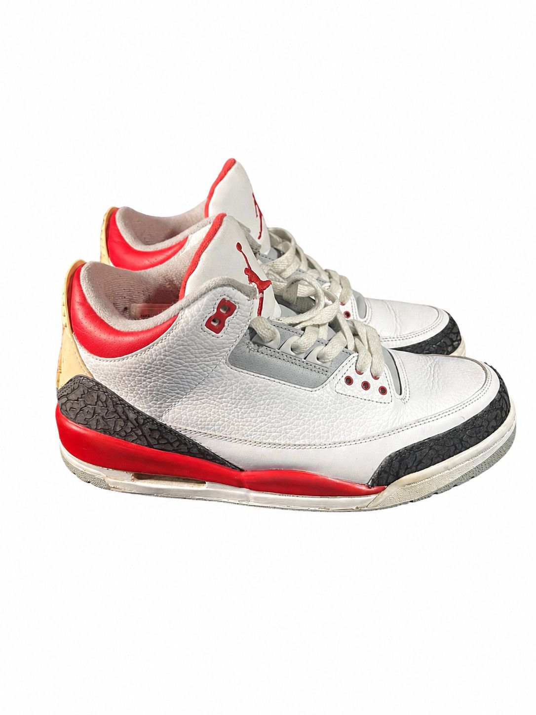 Jordan Brand Air Jordan 3 Fire Red 2007 White Red Black Cement sz10 Size US 10 / EU 43 - 5 Thumbnail