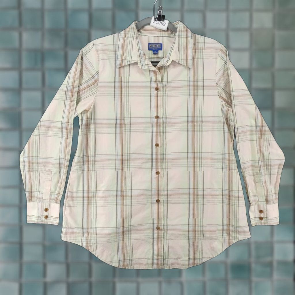 Pendleton Pendleton Shirt Womens 12 Long Sleeve Button-Up Pink Plaid Size XL / US 12-14 / IT 48-50 - 1 Thumbnail
