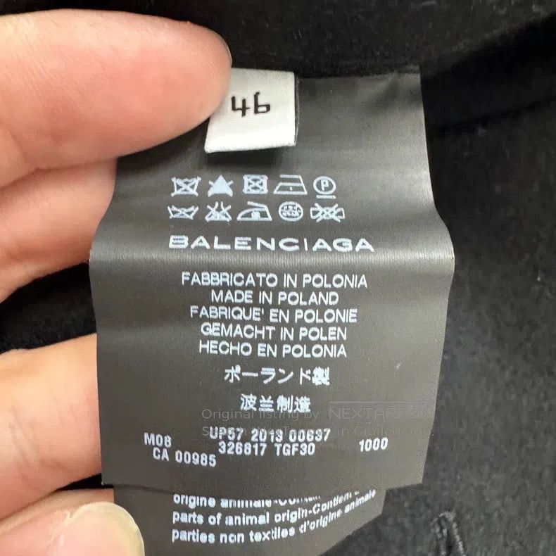 Balenciaga Balenciaga Wool double-breasted hooded coat Size US S / EU 44-46 / 1 - 5 Thumbnail