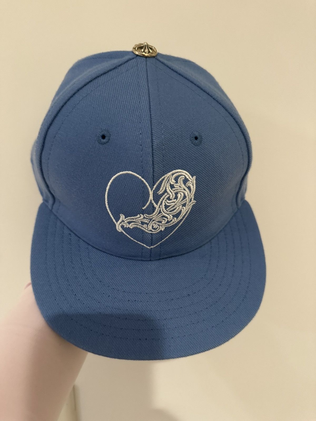 Chrome Hearts RARE Chrome Hearts Heart Embroidered Hat Size ONE SIZE - 1 Thumbnail