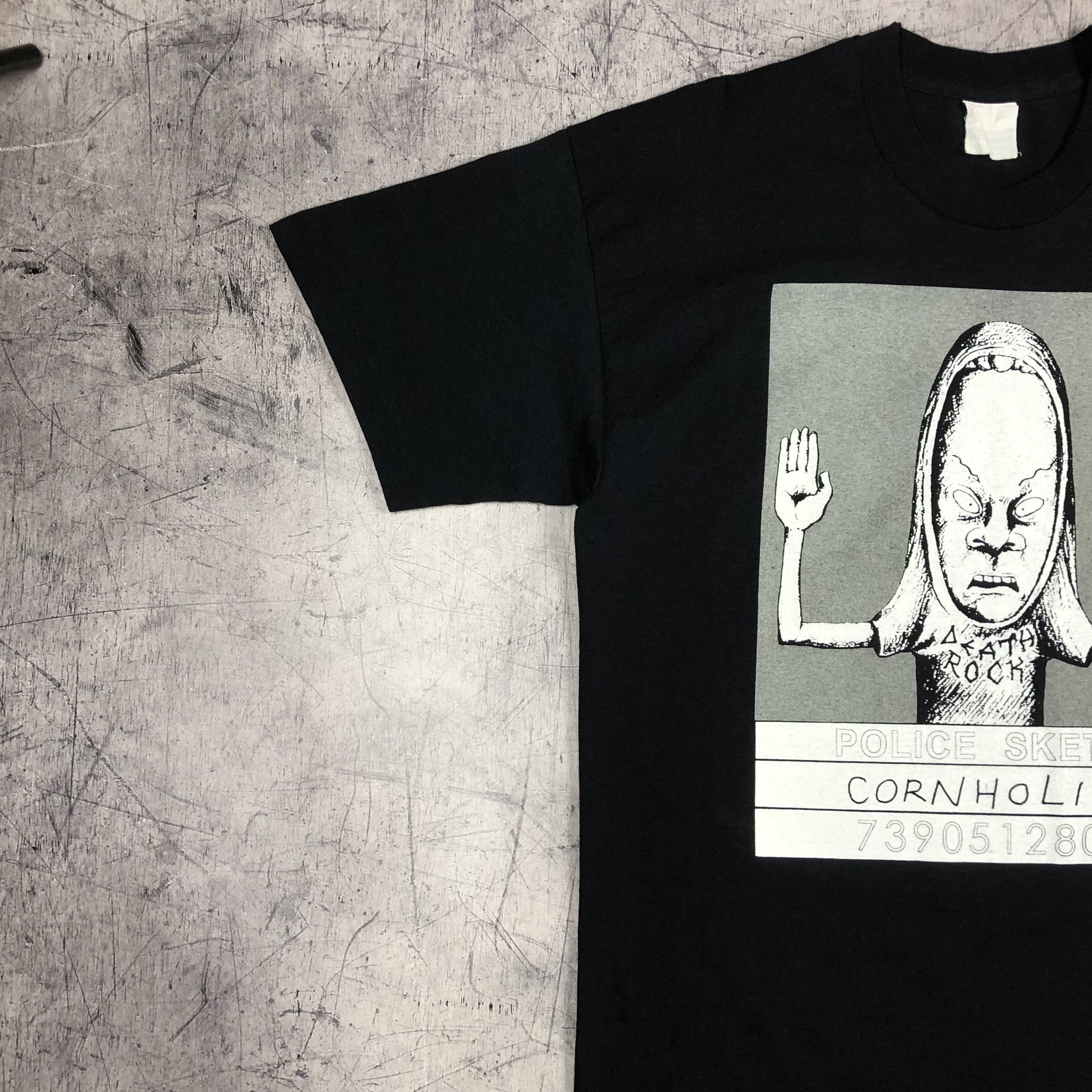 Cartoon Network Vintage 1997 Beavis Butthead MTv Police Sketch Tee Size US L / EU 52-54 / 3 - 6 Thumbnail