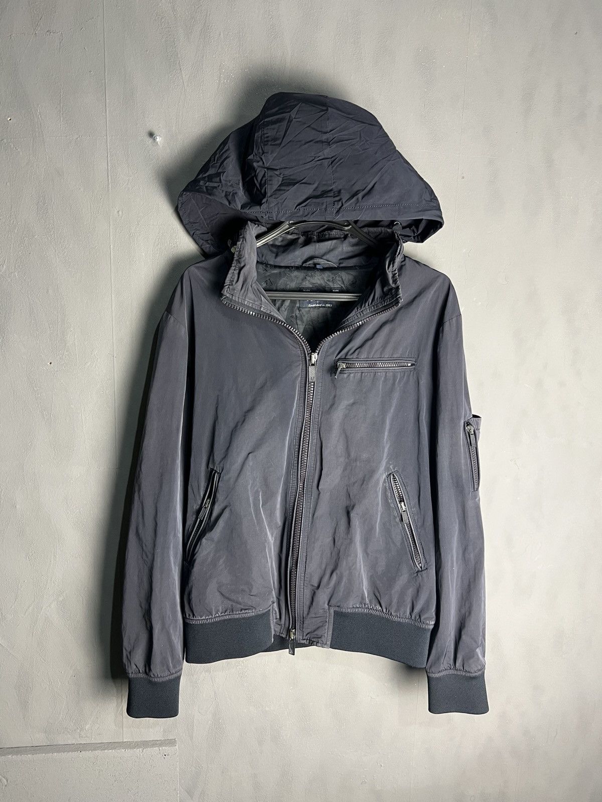 Armani Armani nylon bomber Jacket blue Size US L / EU 52-54 / 3 - 12 Thumbnail