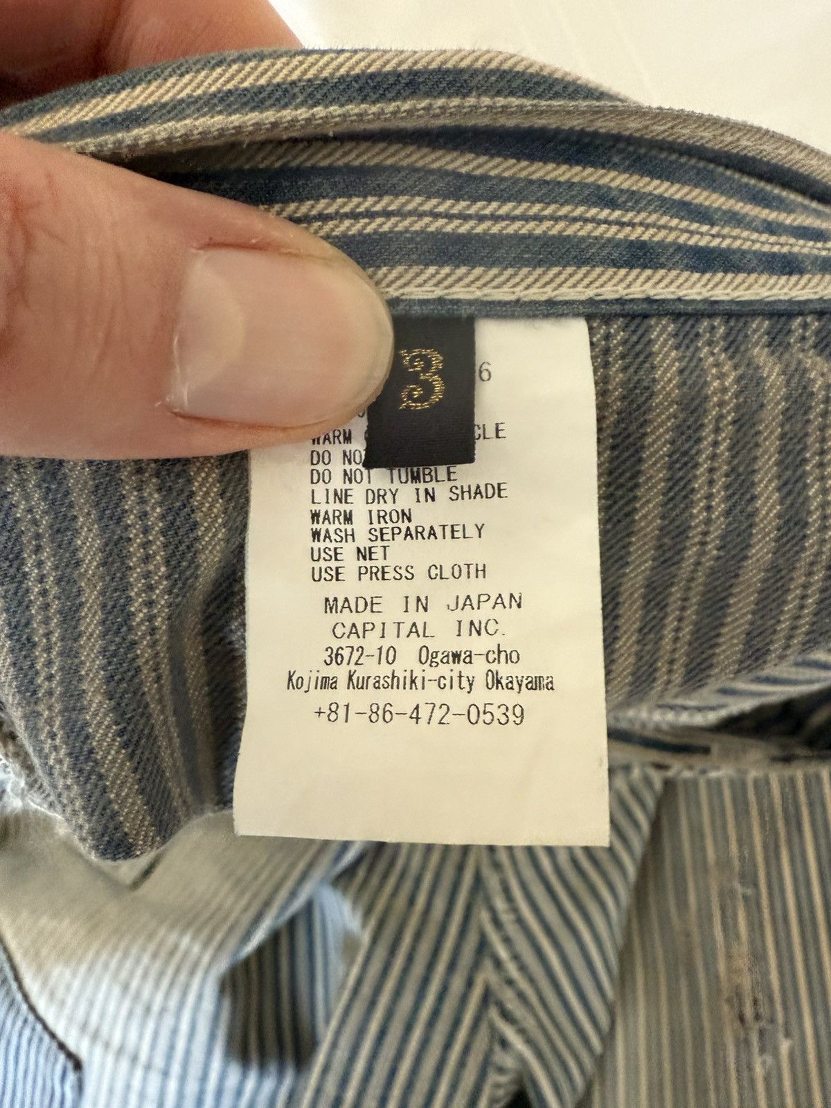 Kapital Kapital Hickoree Fatigue Baggy Pants Size US 33 - 9 Thumbnail