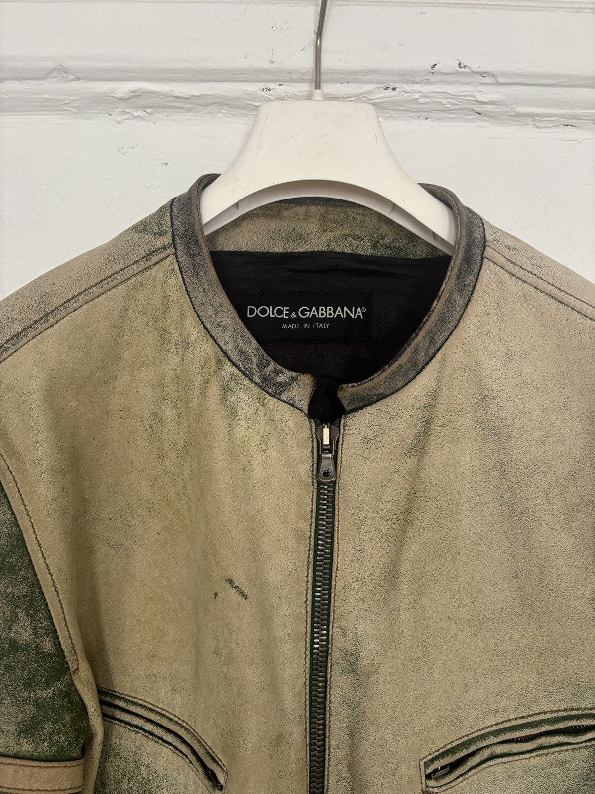 Dolce & Gabbana Dolce & Gabbana Horse Leather Biker Jacket Size US M / EU 48-50 / 2 - 2 Thumbnail
