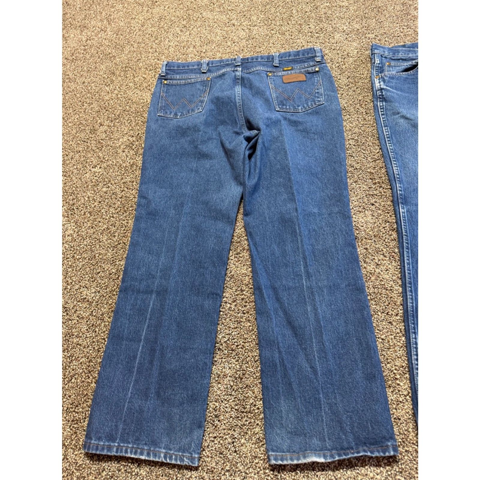 Wrangler Wrangler Jeans Men's 38 Slim Bootcut 36MWZ Blue Denim 30 Inseam 5-Pocket Regular Size 38 Zip Size US 38 / EU 54 - 7 Thumbnail