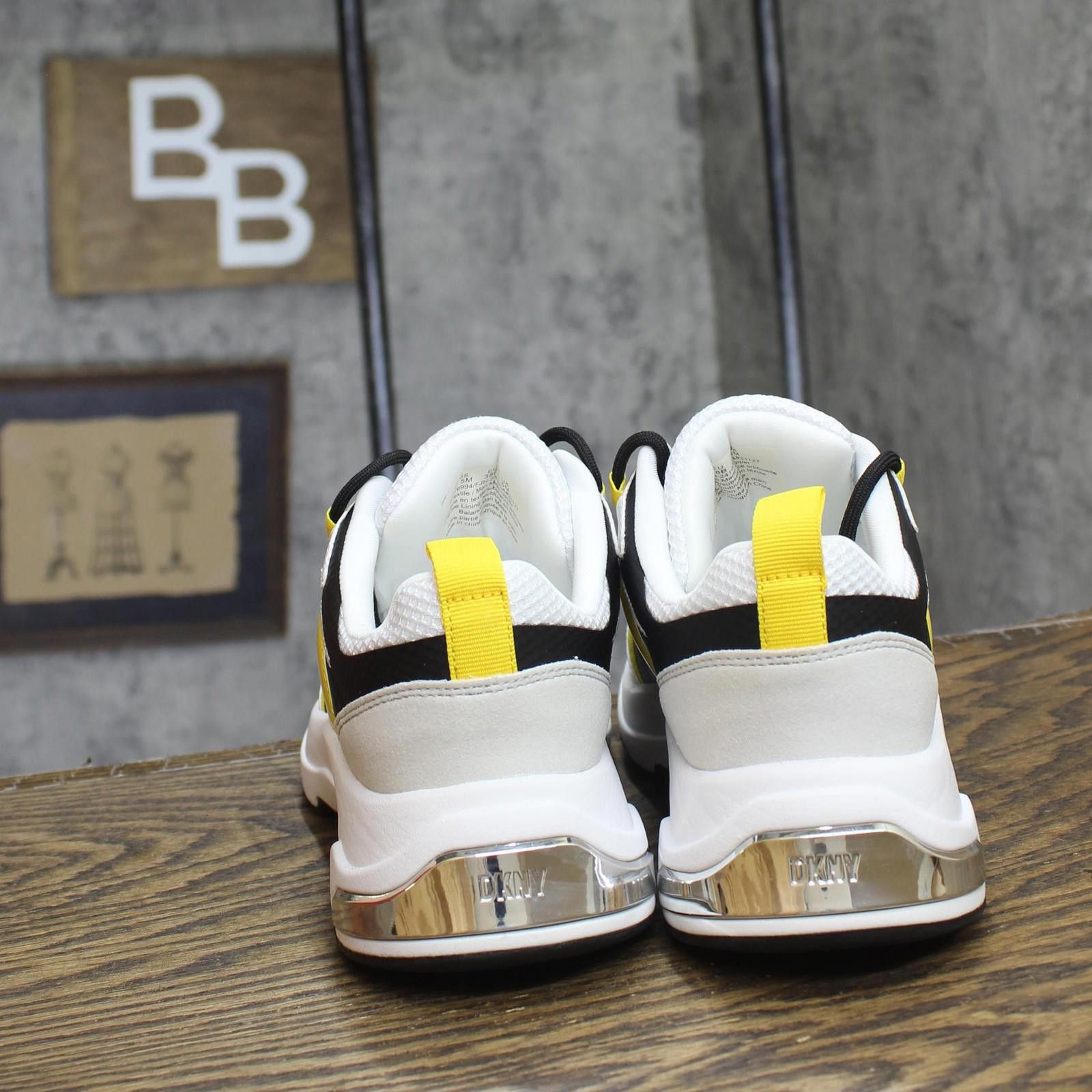 DKNY Dkny Running Sneakers K2476994 White / Black / Yellow 7.5m Size US 7.5 / IT 37.5 - 4 Thumbnail
