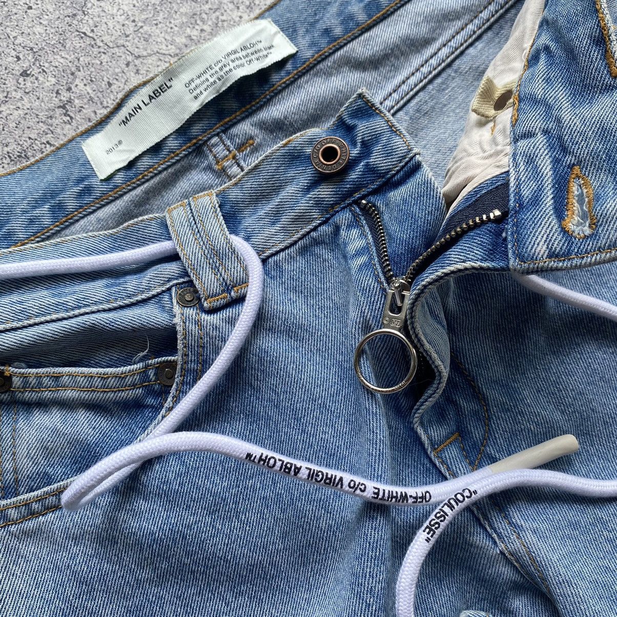 Off-White OFF-WHITE Diagonal Stripe Jeans Size US 33 - 9 Thumbnail