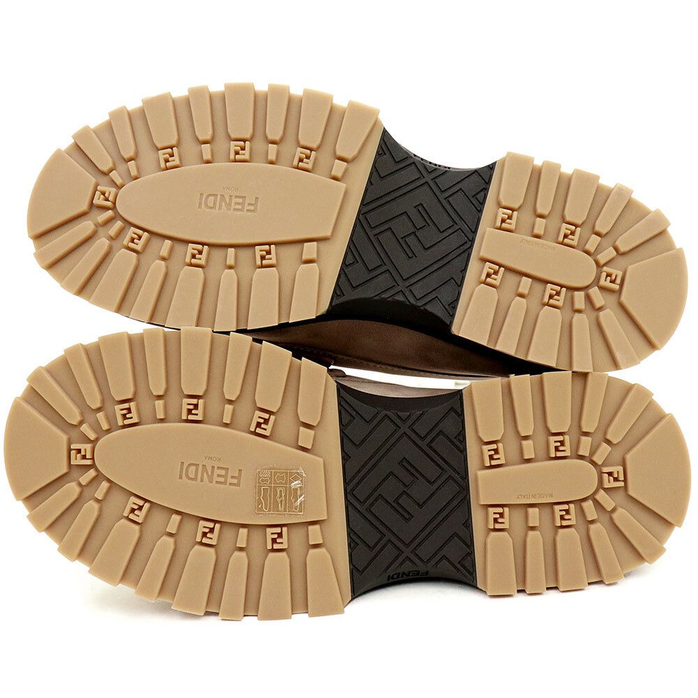 Fendi FENDI O Lock Zucca Loafers Shoes Size US 5 / IT 35 - 6 Thumbnail