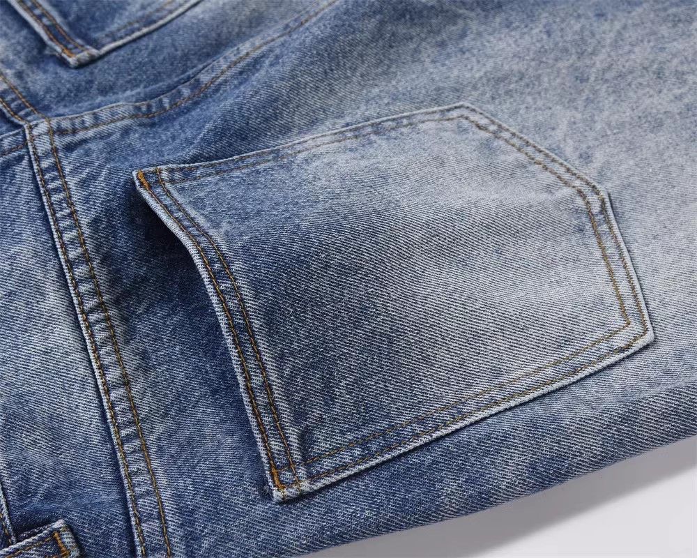 Japanese Brand × Jean Street washed distressed loose retro casual denim trousers Size US 34 / EU 50 - 5 Thumbnail