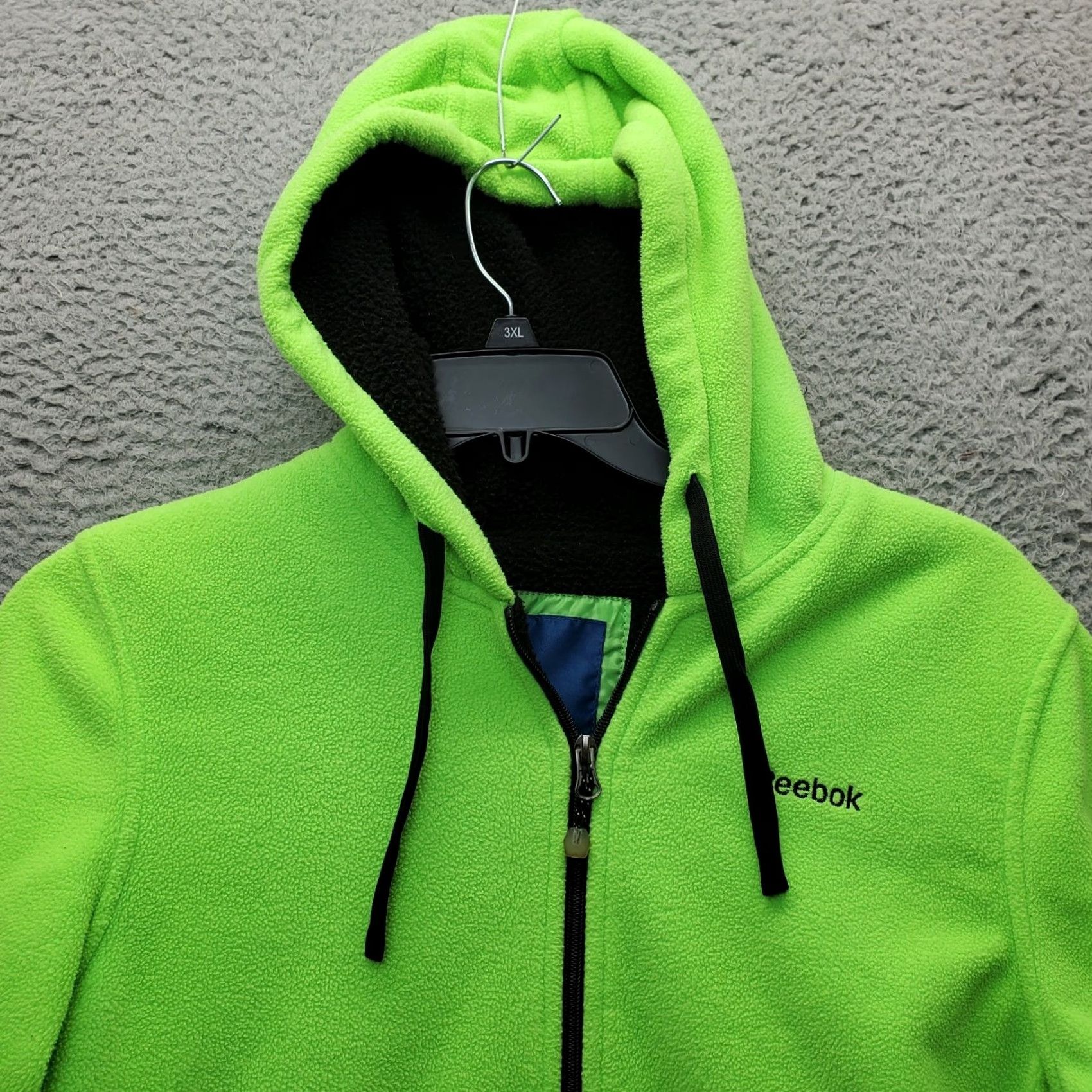 Reebok Reebok Hoodie Mens M Green Pocket Full Zip Embroidered Logo Fleece Long Sleeve Size US M / EU 48-50 / 2 - 3 Thumbnail