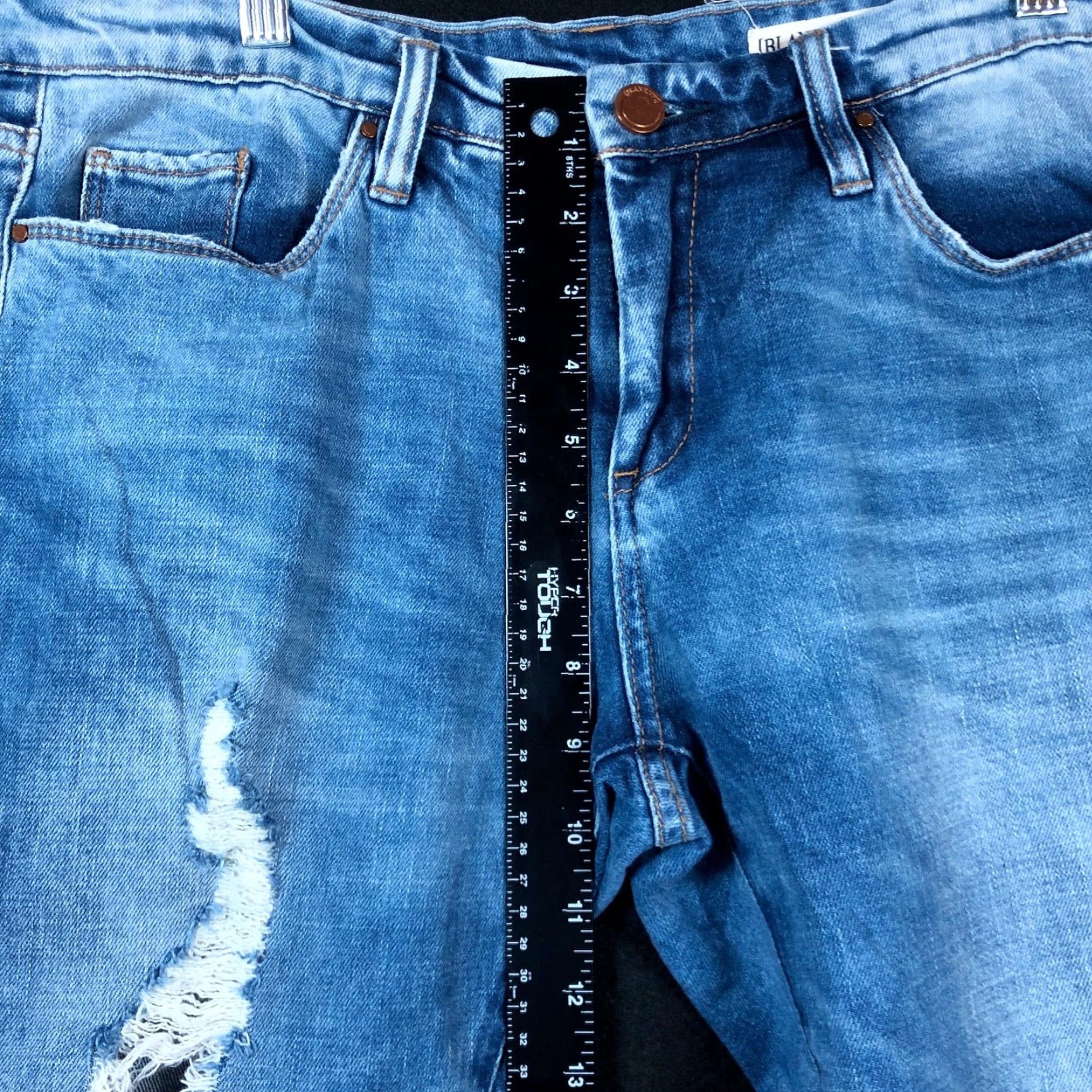 Vintage VINTAGE Blank NYC Jeans Blue Denim Skinny Distressed Stretch 30 Mens Regular 32 Tailored Light Wash Classic Classique Size US 30 / EU 46 - 7 Thumbnail