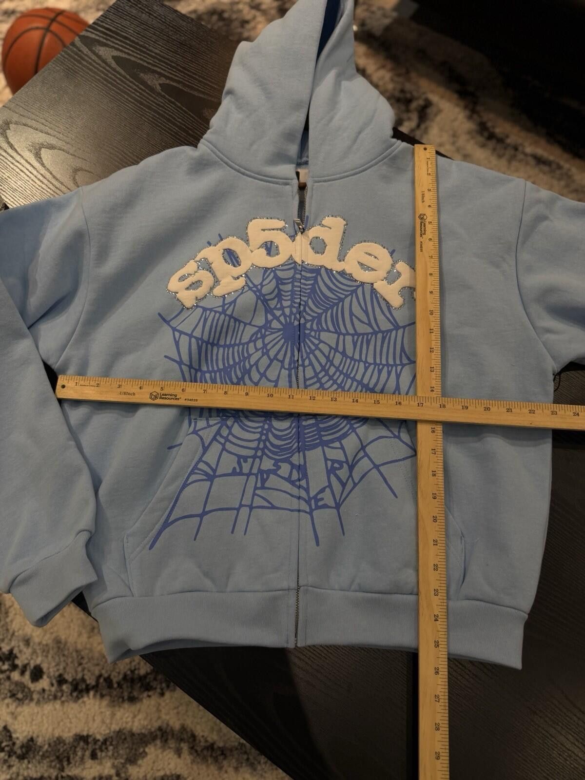 Sp5der Sp5der Stone Hoodie Size (Large) 2026 100% Authentic Blue Size US L / EU 52-54 / 3 - 6 Thumbnail