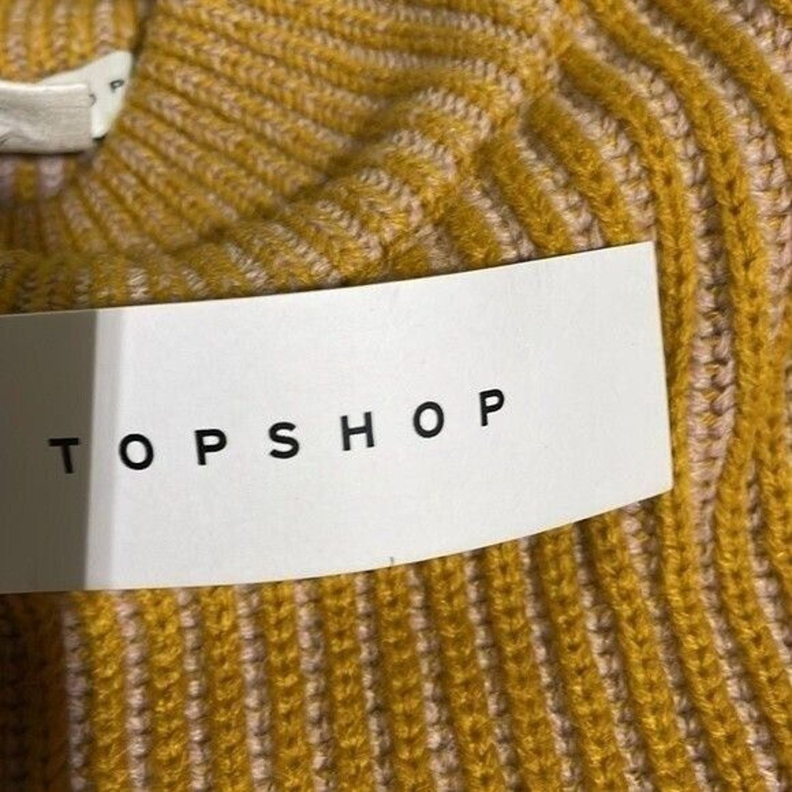 Topshop Top Shop Sweater Womens 4/6 NWT MockNeck Oversized Yellow Size S / US 4 / IT 40 - 10 Thumbnail