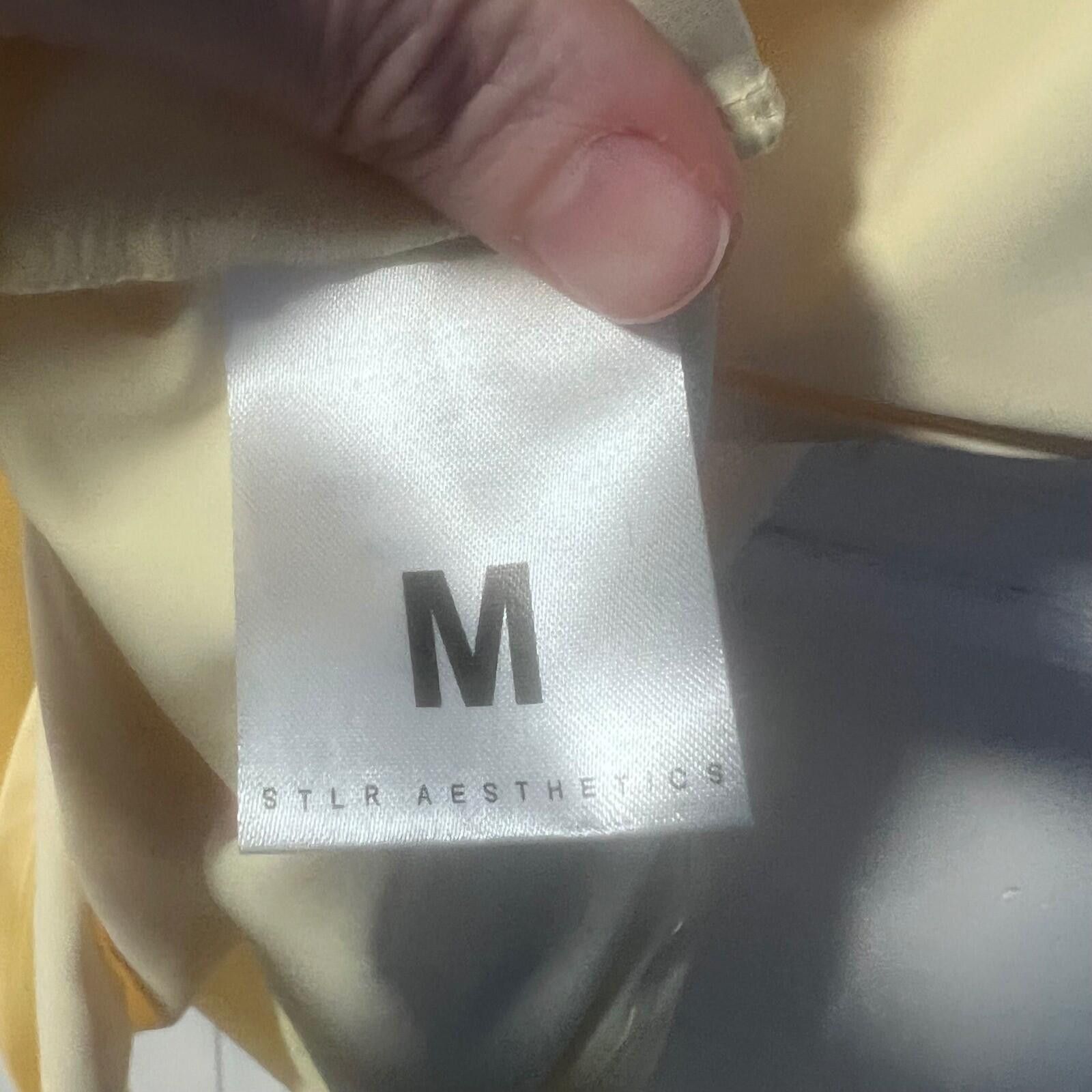 Other STLR Aesthetics Women Pale Yellow Athletic Top Size M NEW Size M / US 6-8 / IT 42-44 - 3 Thumbnail