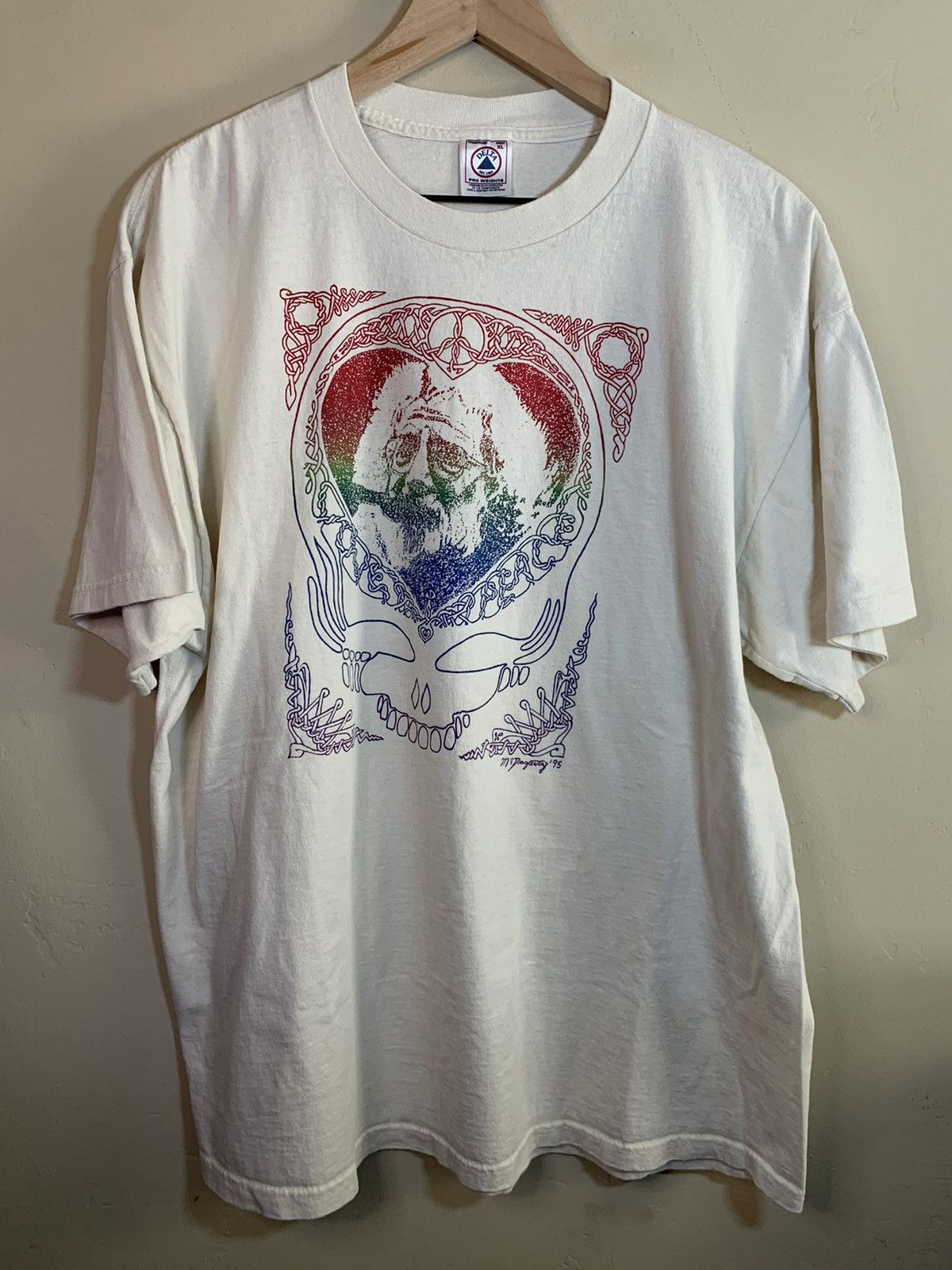 RARE* Vintage 90s Jerry Garcia Grateful Dead Memorial Shirt Short 