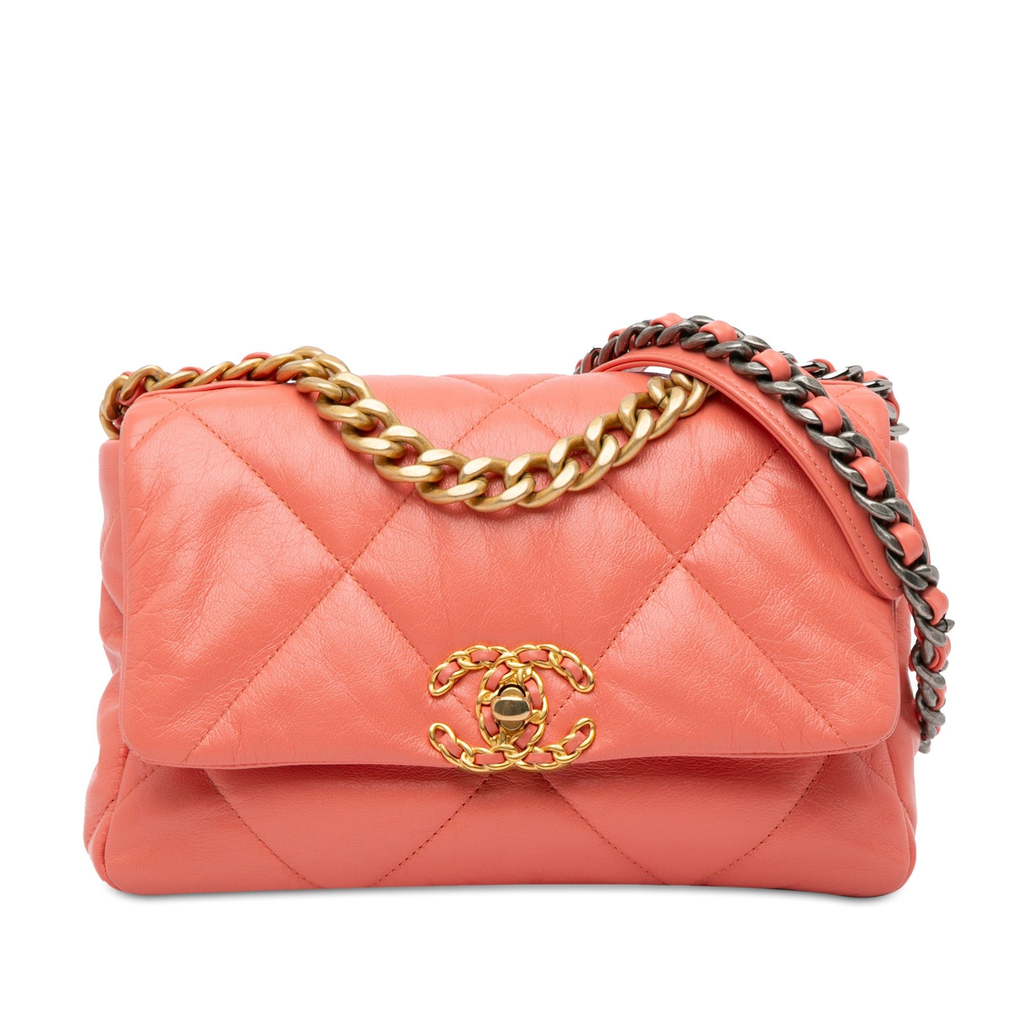 Chanel Chanel Medium Lambskin 19 Flap Pink Size ONE SIZE - 1 Thumbnail