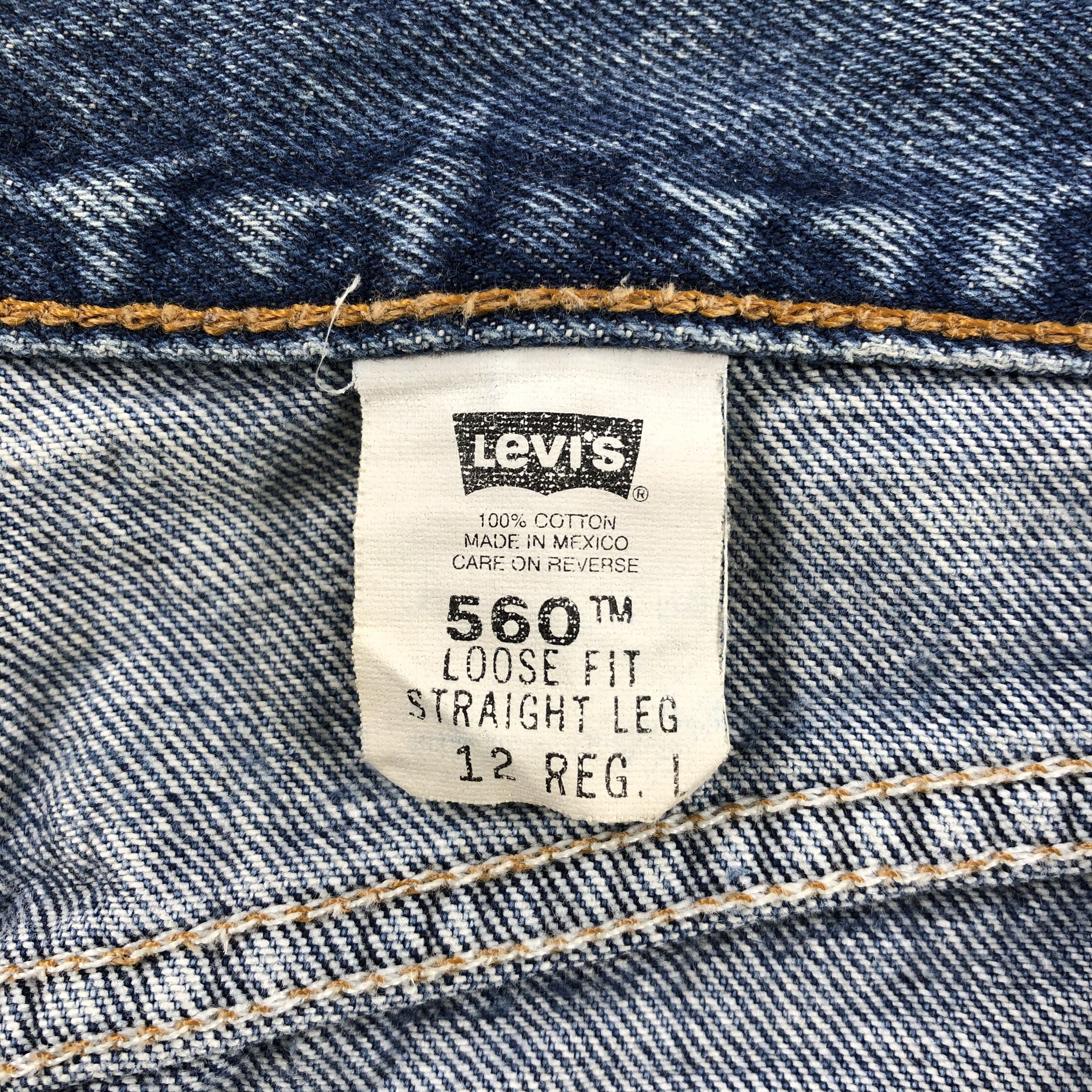 Levi's 90s Vintage Blue Wash Levis 560 Jeans-J2160 Size US 31 - 12 Thumbnail