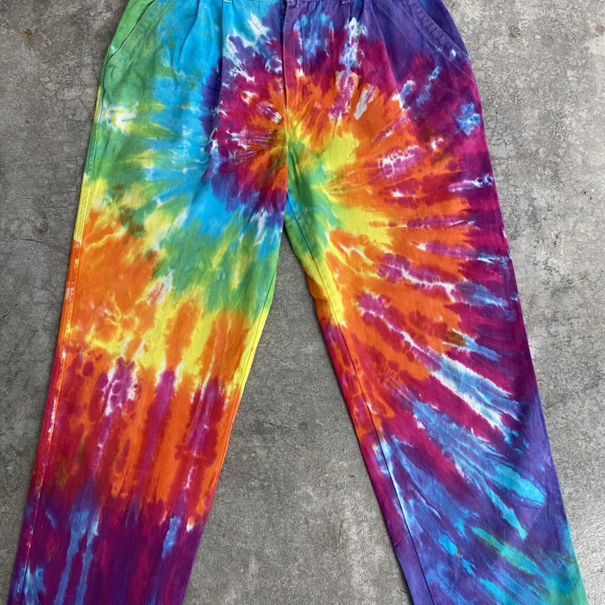 L.L. Bean Vintage 1980’s LL Bean Psychedelic Pleated Wide Pants Size US 34 / EU 50 - 6 Thumbnail