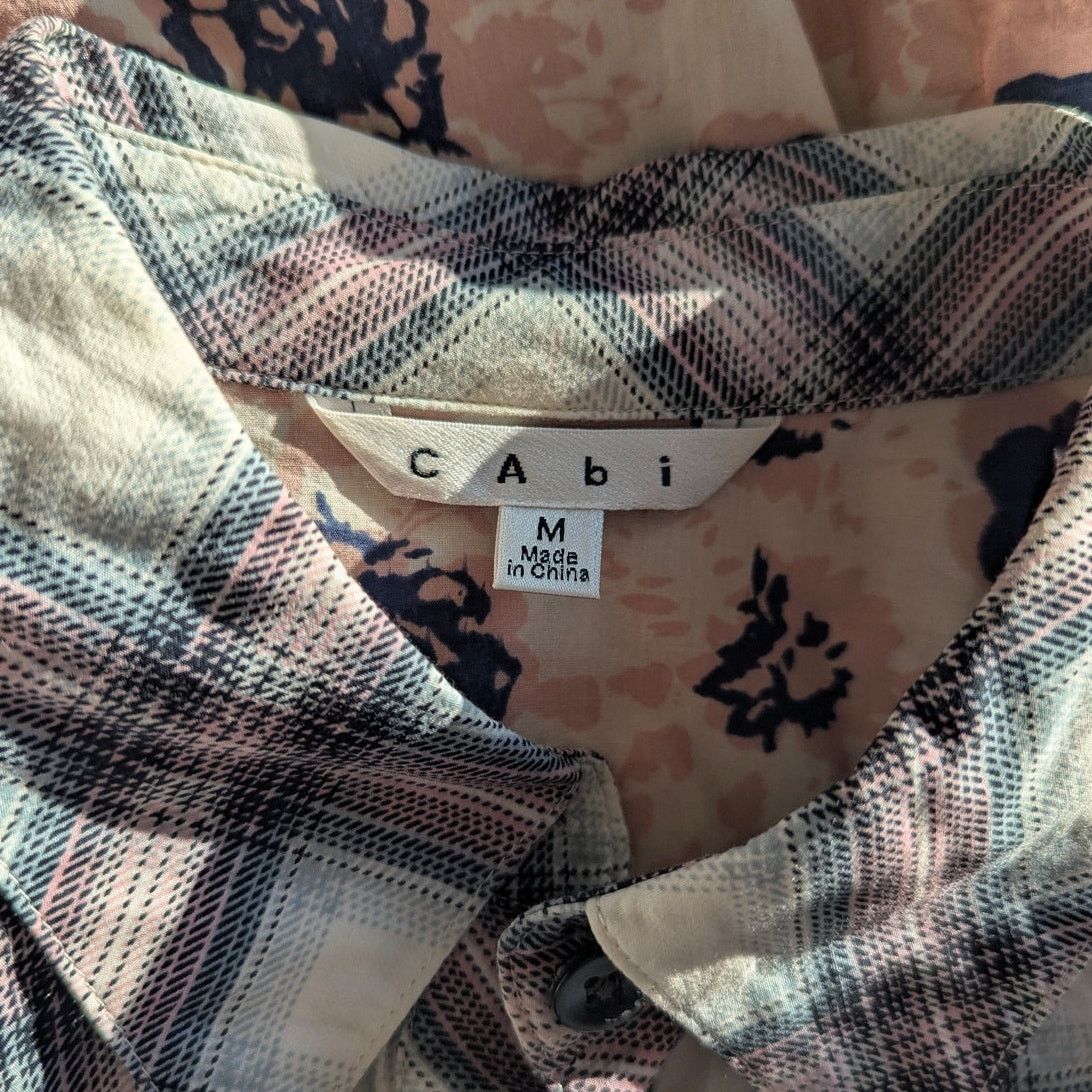 Other CAbi Floral Western Festival Plaid Mixed Pattern Button Up Size M / US 6-8 / IT 42-44 - 5 Thumbnail