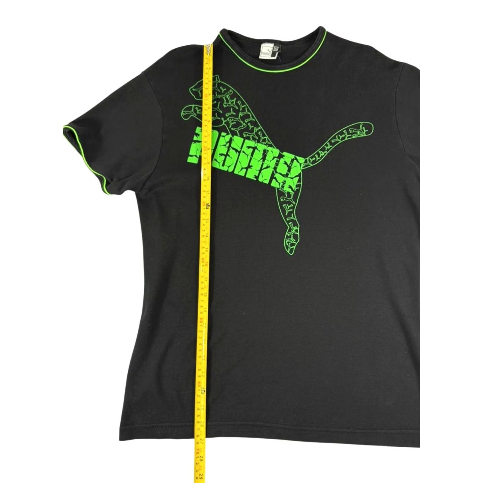 Puma Puma Women’s Black Graphic T-Shirt XL Cotton Crew Neck Size XL / US 12-14 / IT 48-50 - 6 Thumbnail